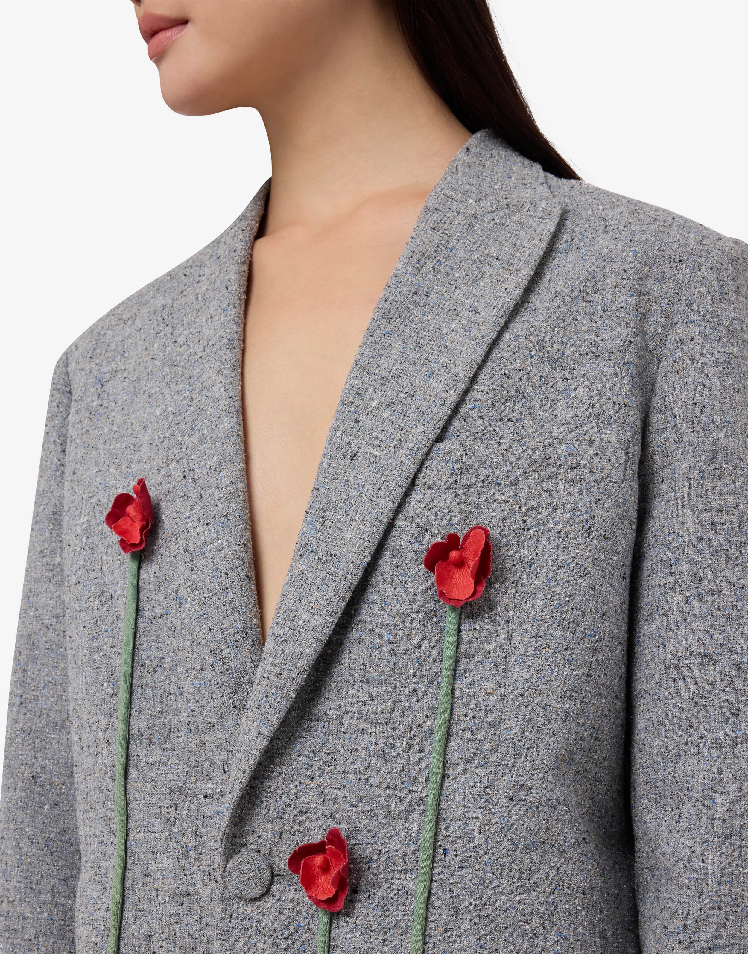 Giacca in tweed ricamata - Image 3