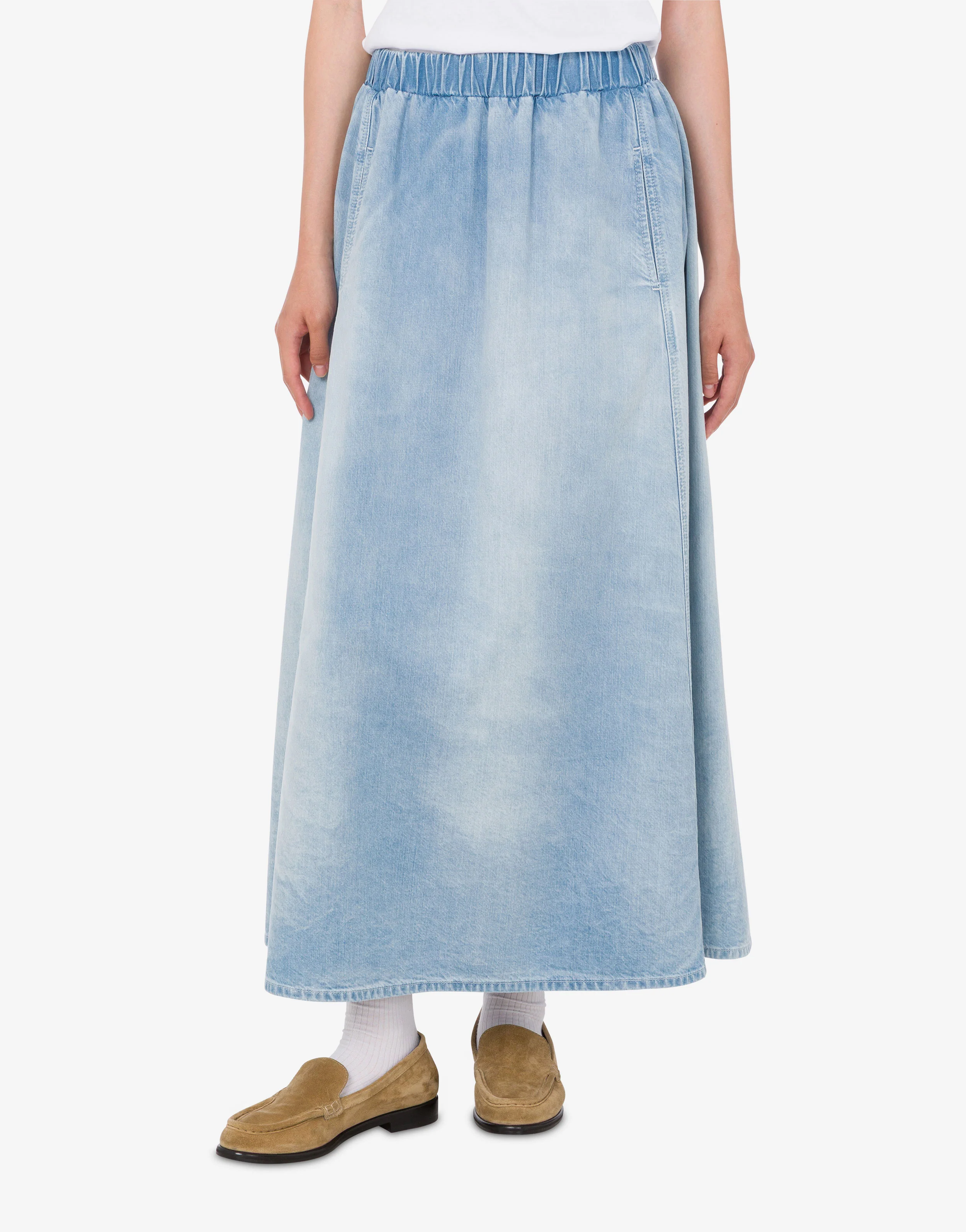 Gonna in denim di cotone leggero - Image 2
