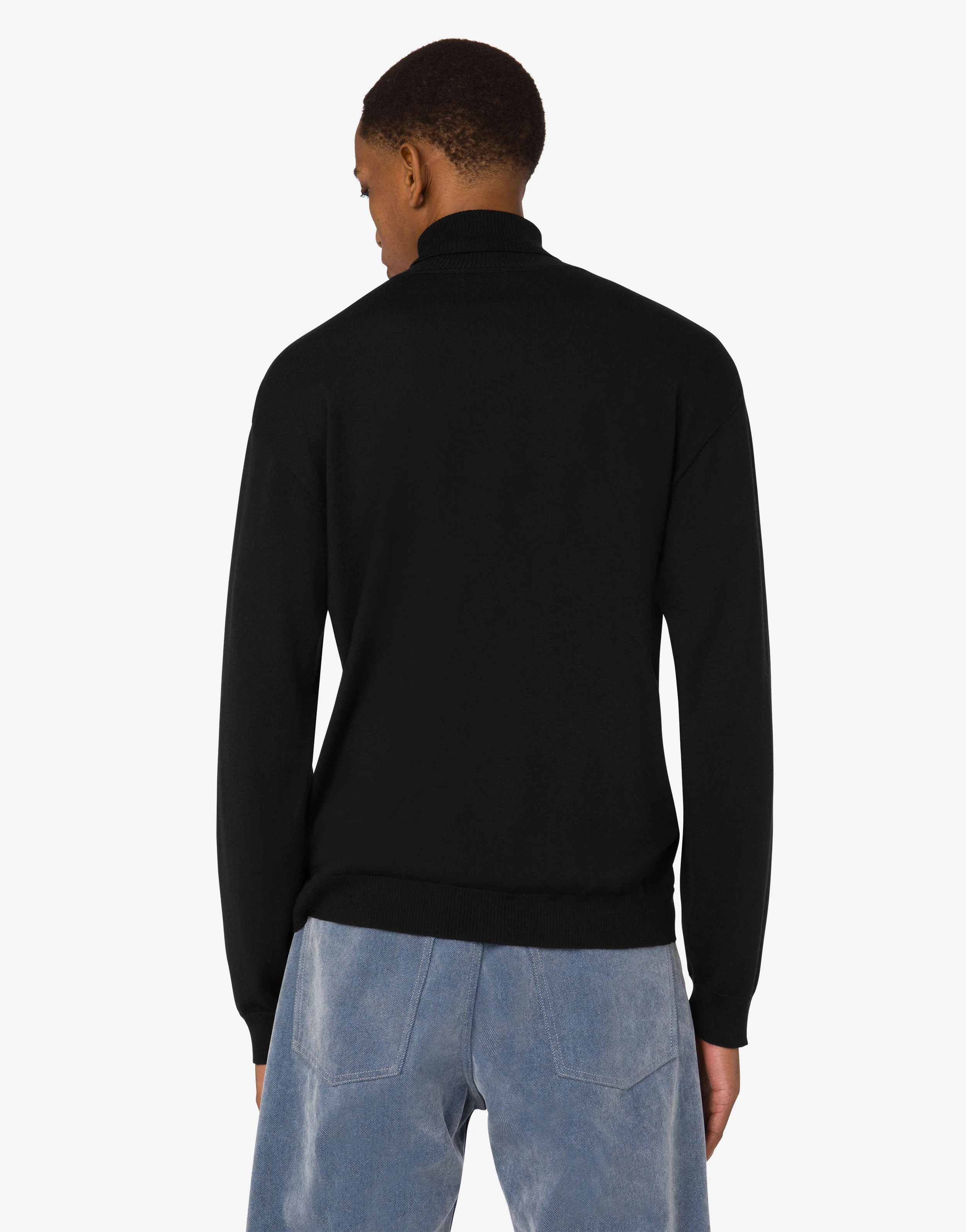 Maglia con collo alto in misto lana Golden M - Image 4