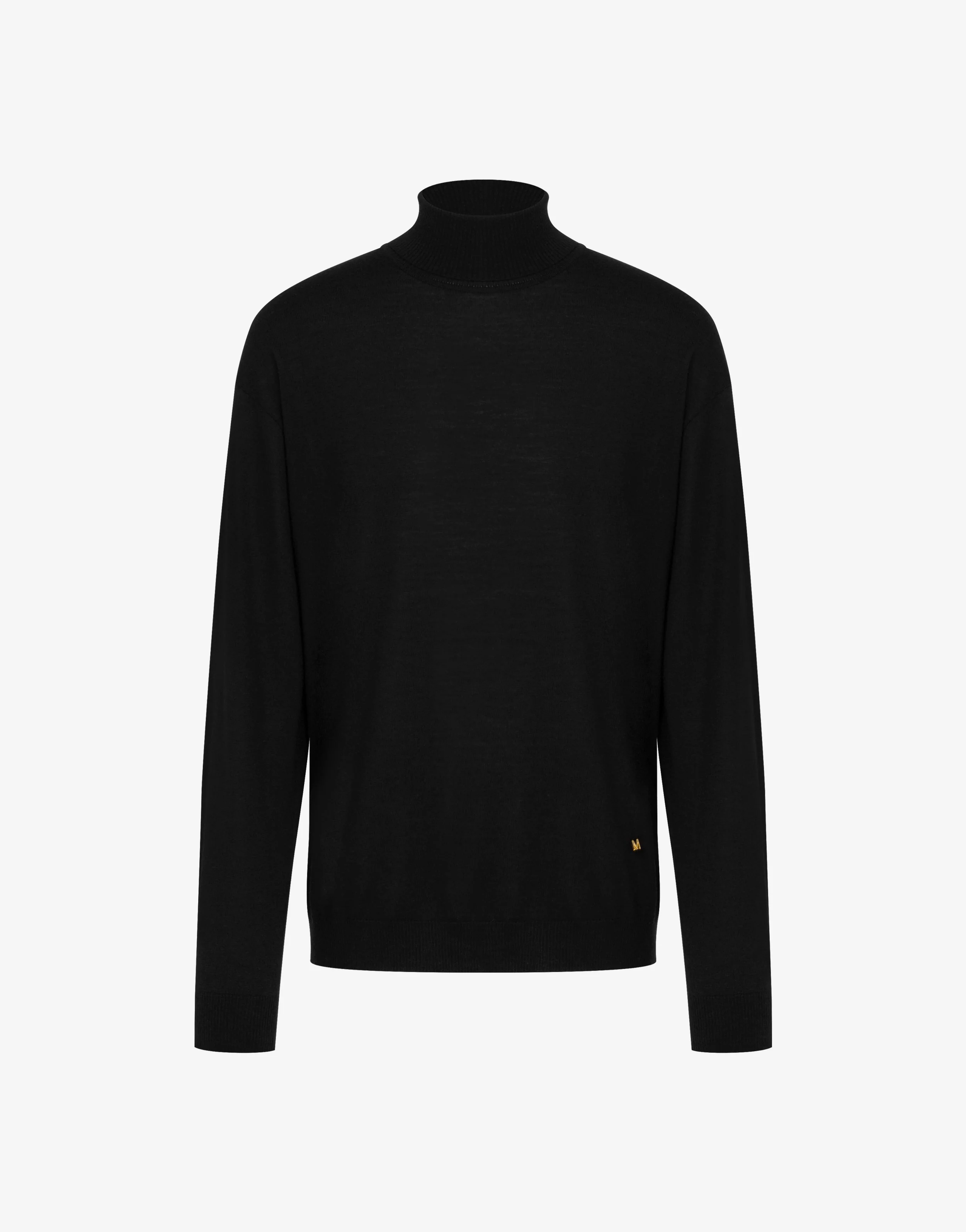 Maglia con collo alto in misto lana Golden M - Image 5