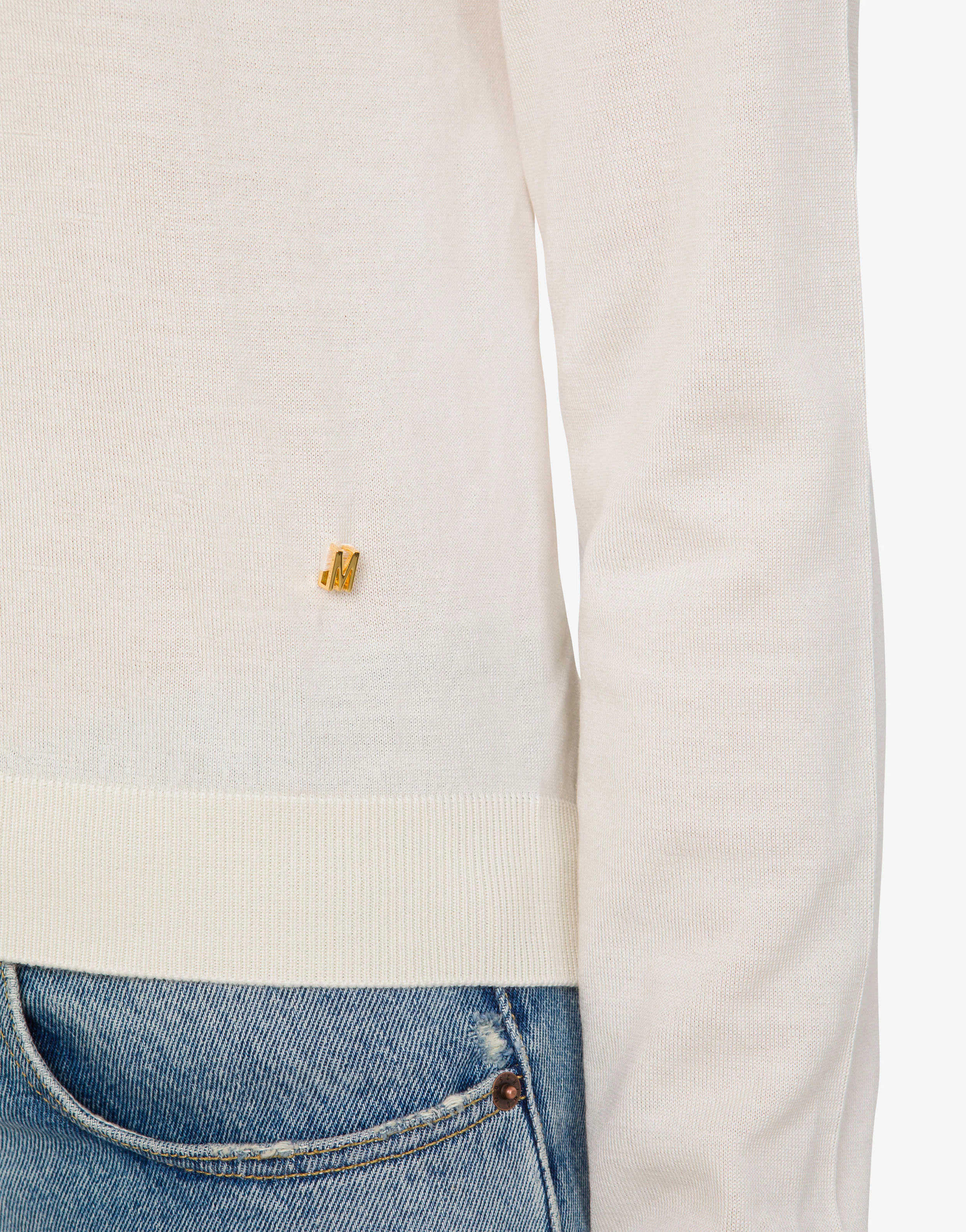 Maglia in lana Golden M con cut-out - Image 4