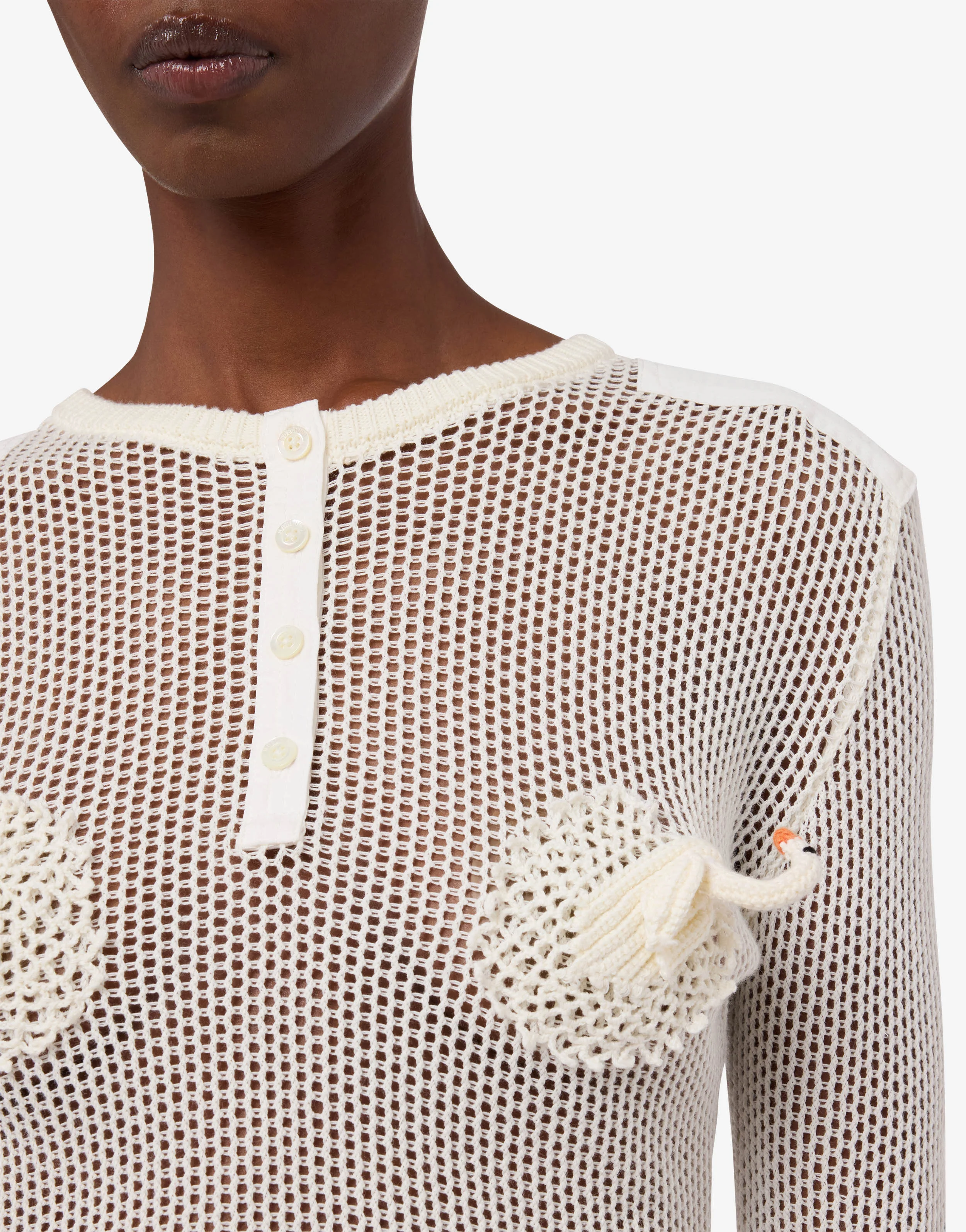 Maglia in rete di puro cotone - Image 3