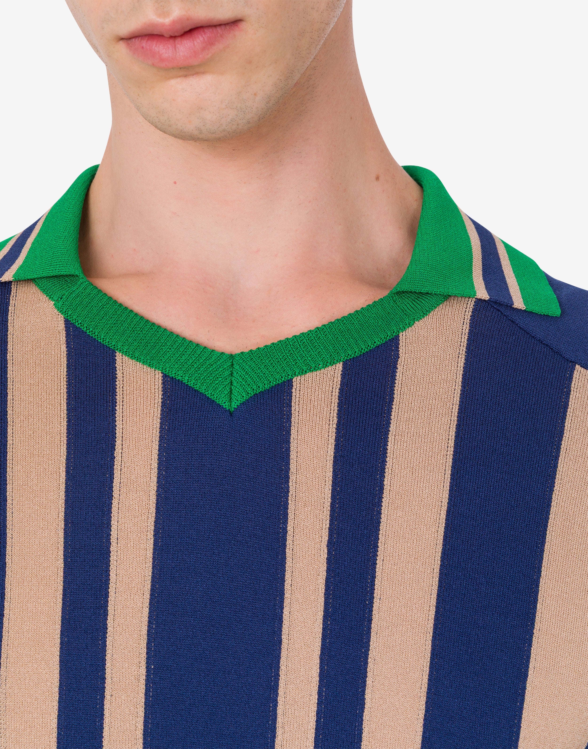 Maglia stretch intarsiata - Image 2
