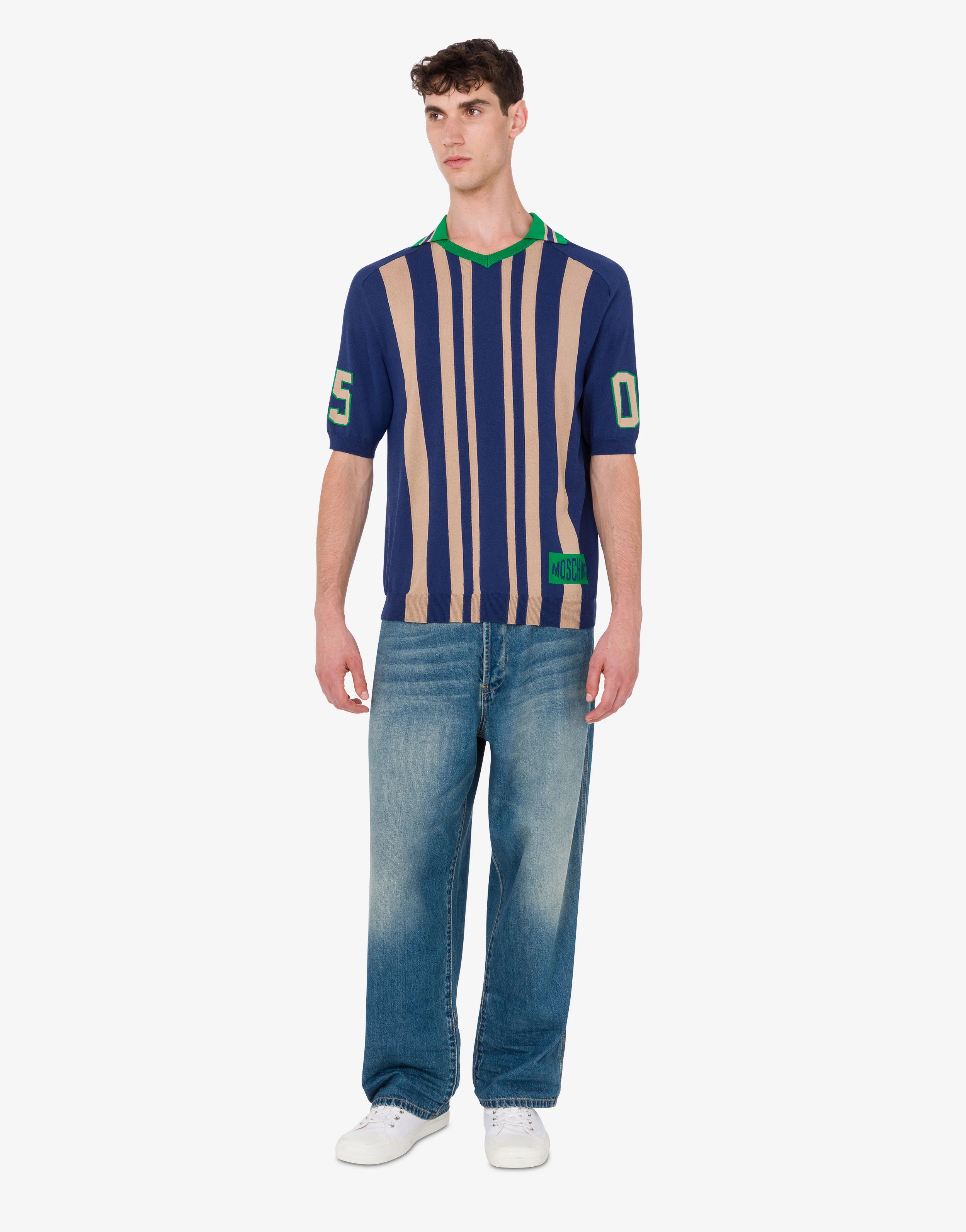 Maglia stretch intarsiata - Image 4