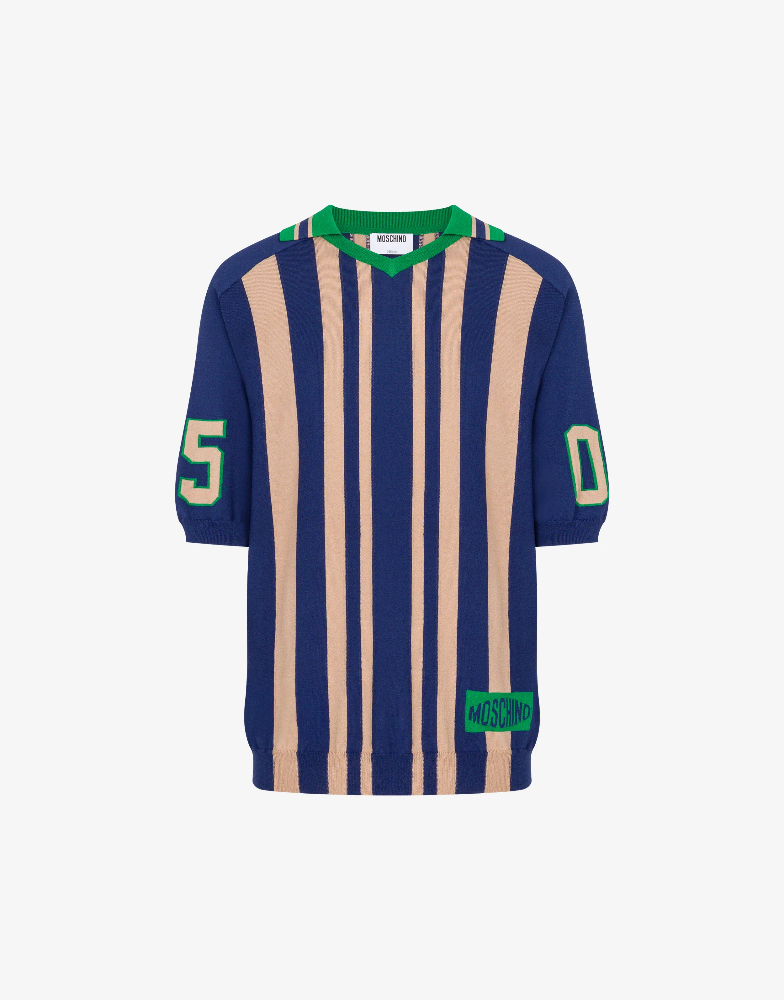Maglia stretch intarsiata - Image 5