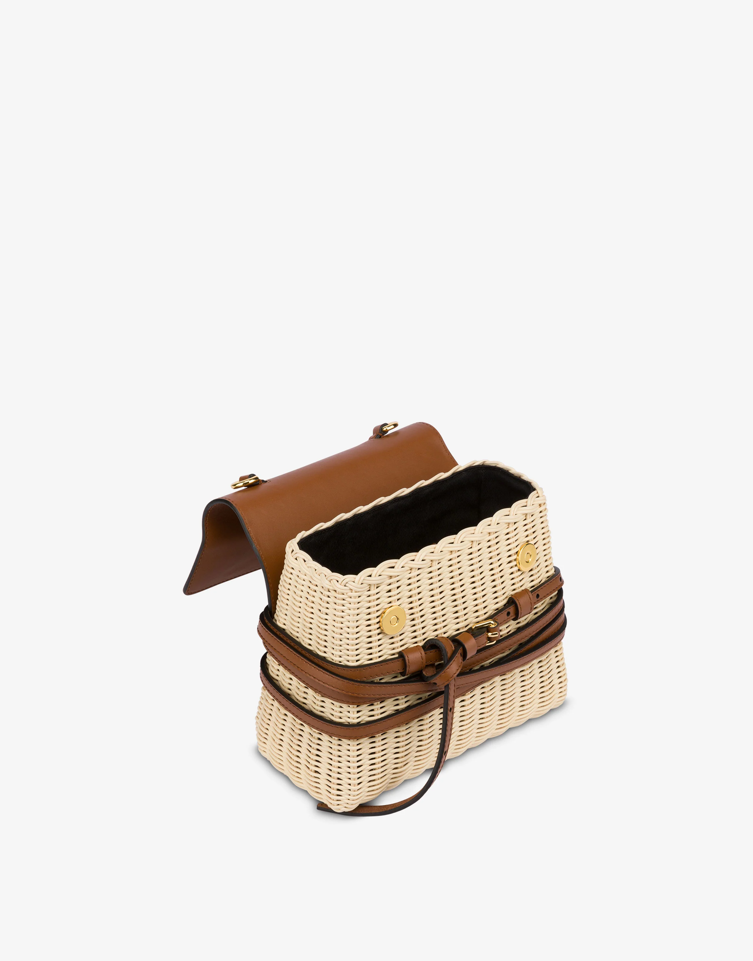Moschino Tie Me bag in rattan Small
 - Image 3