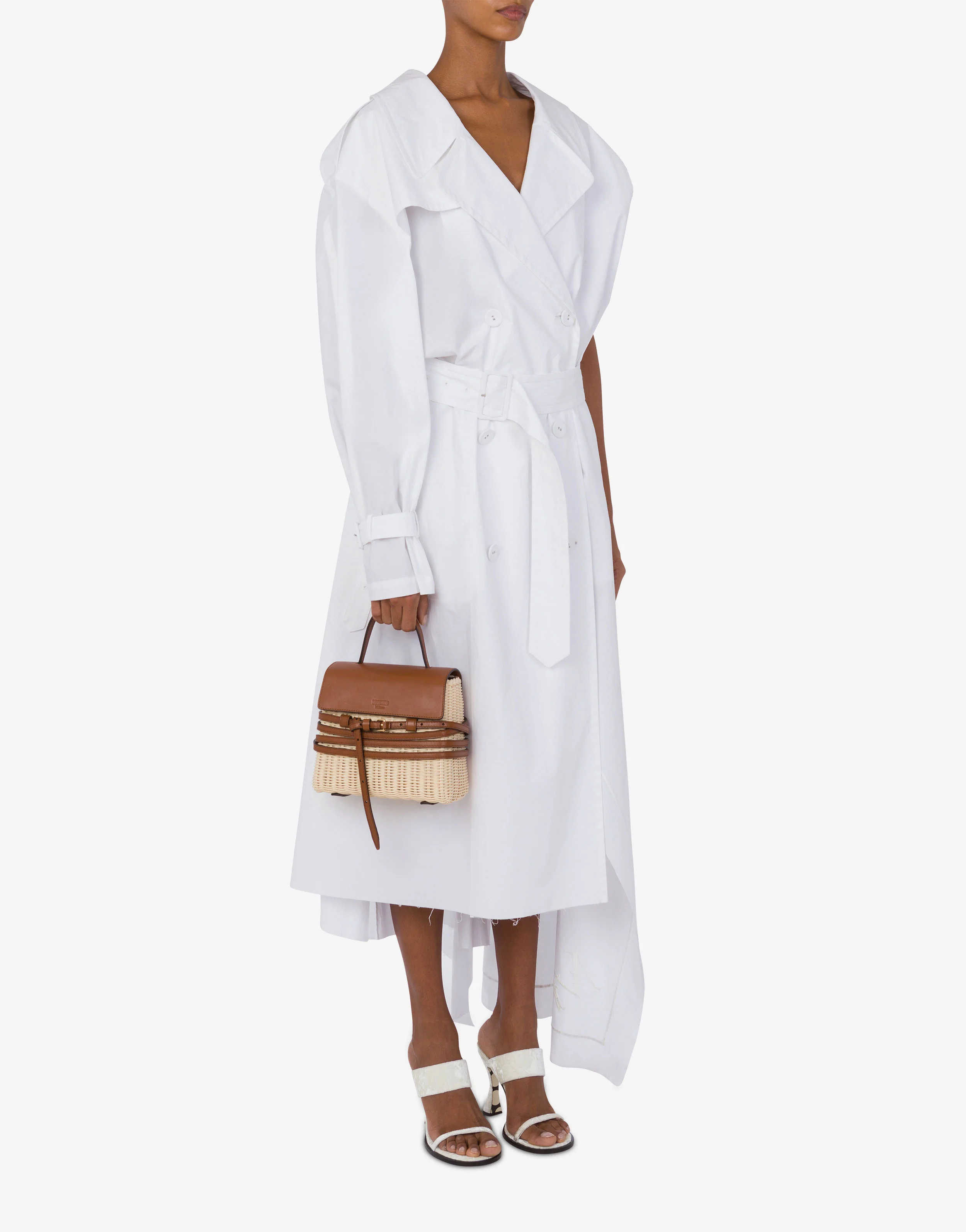 Moschino Tie Me bag in rattan Small
 - Image 5