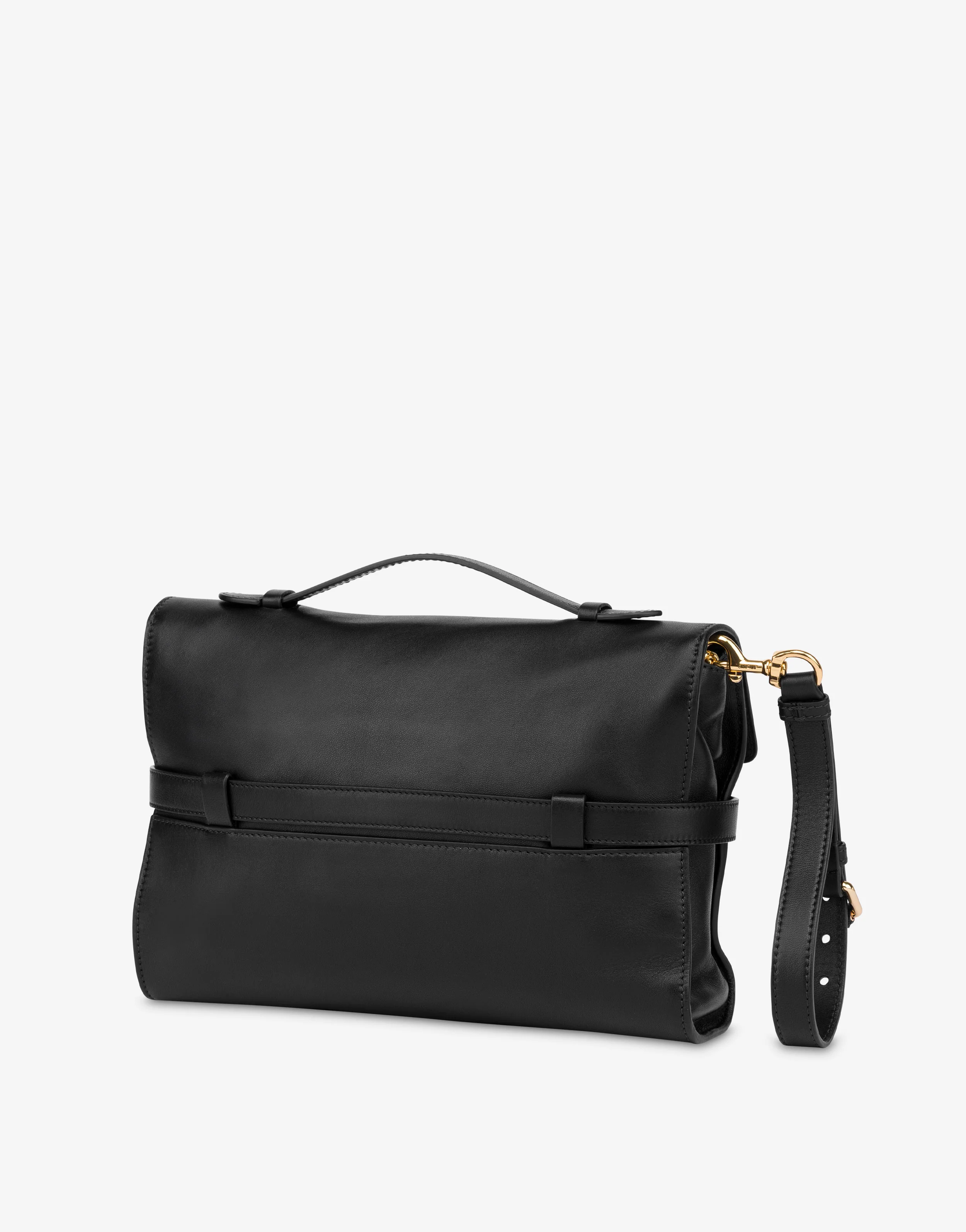 Moschino Tie Me clutch in nappa - Image 2