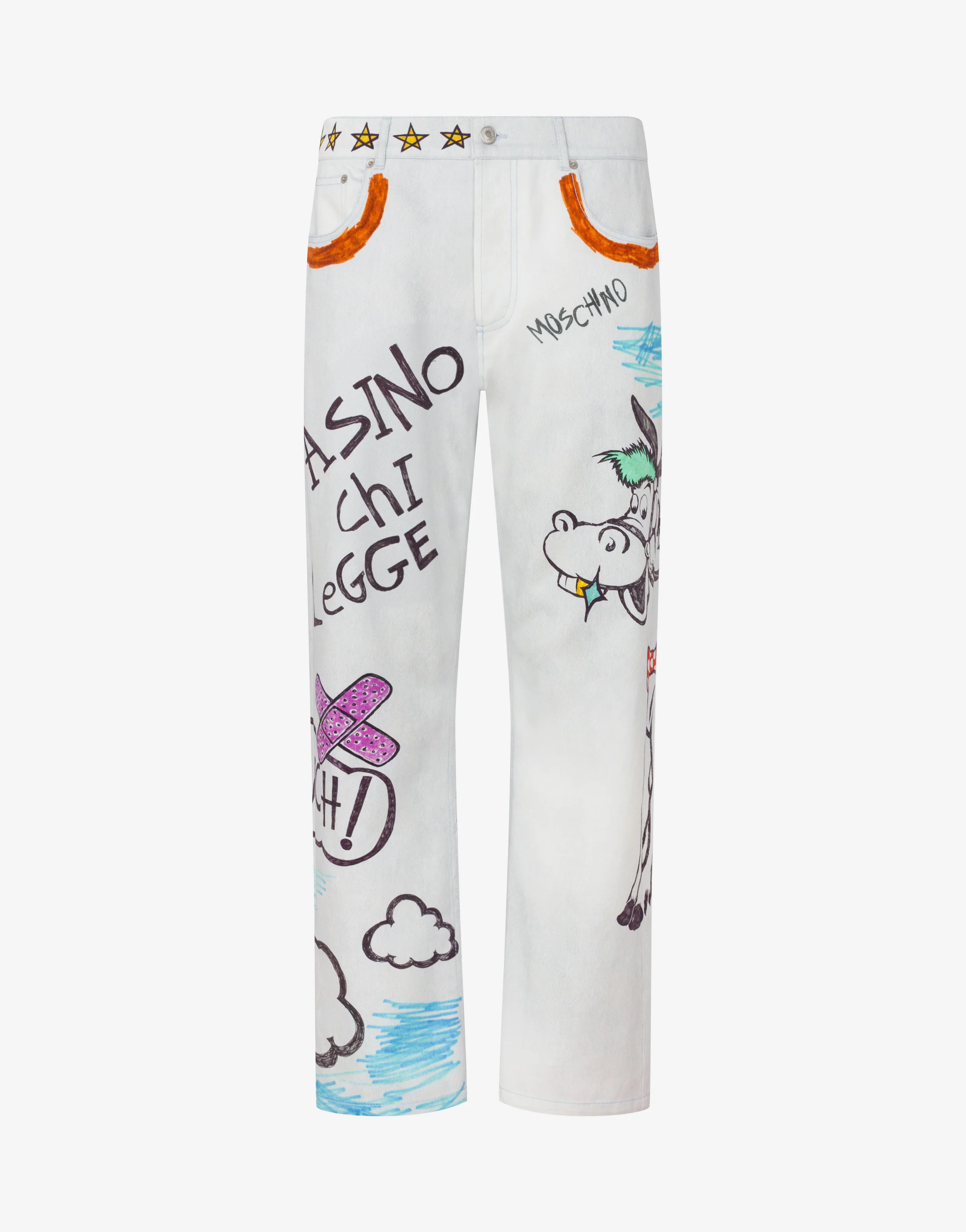 Pantalone in bull di cotone stampato - Image 5