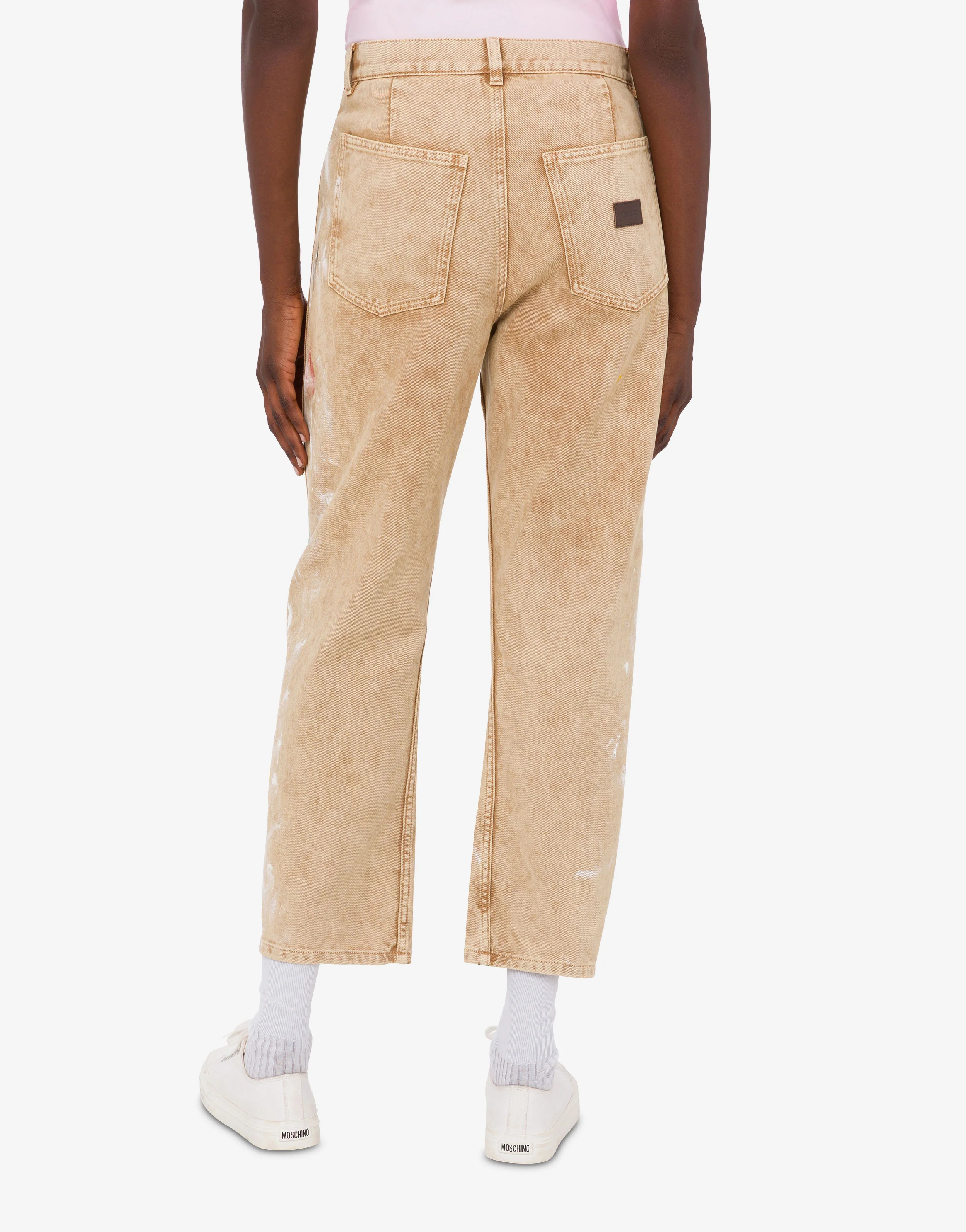 Pantalone in bull di cotone stretch stampato - Image 4