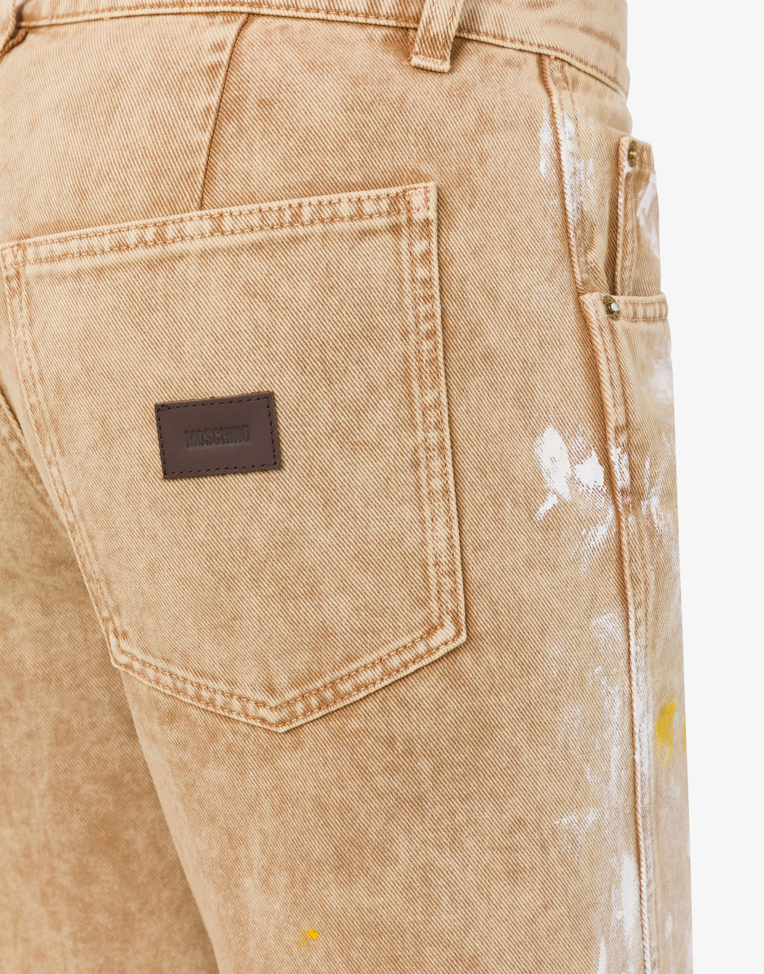 Pantalone in bull di cotone stretch stampato - Image 5