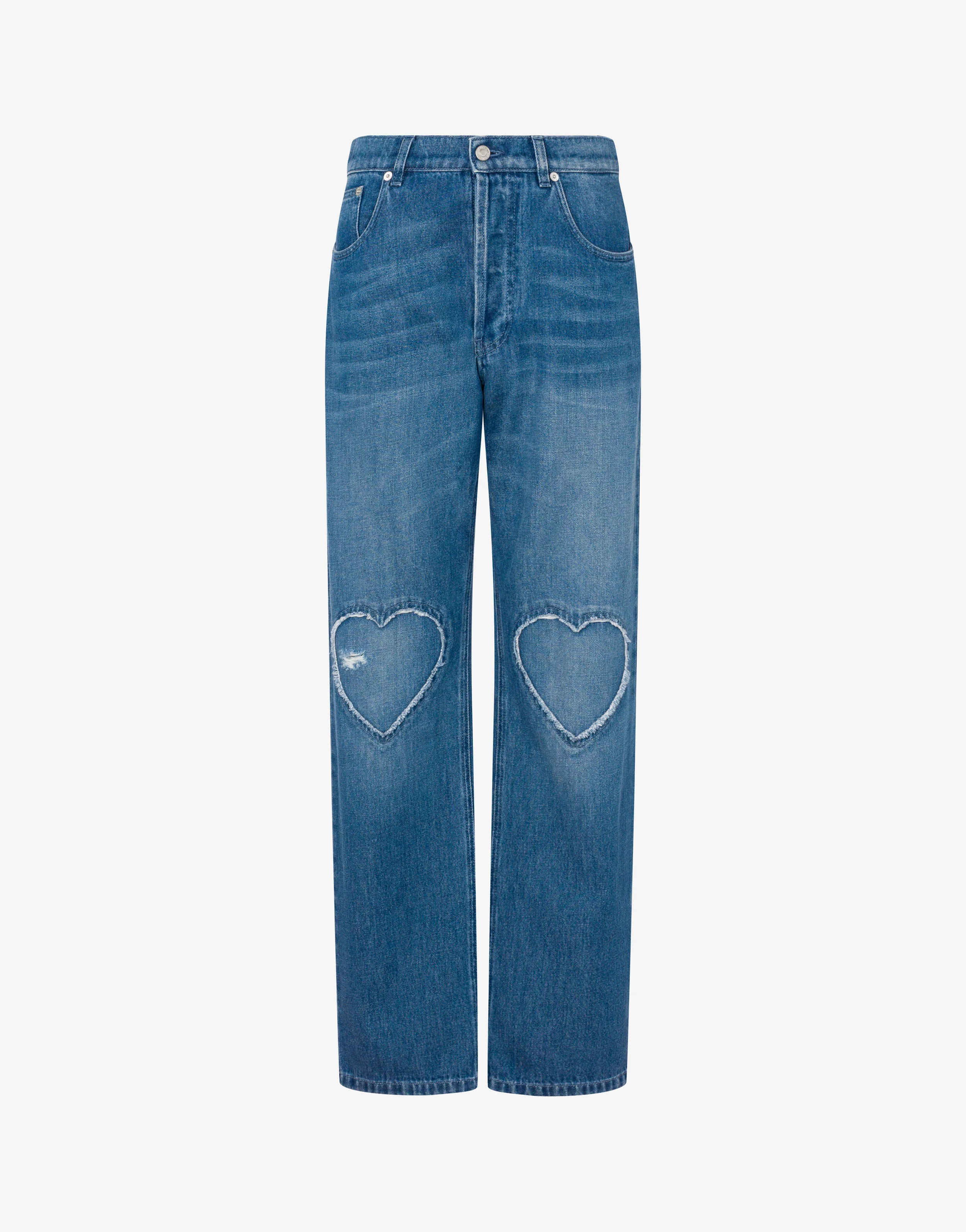 Pantalone in denim blu di cotone - Image 5