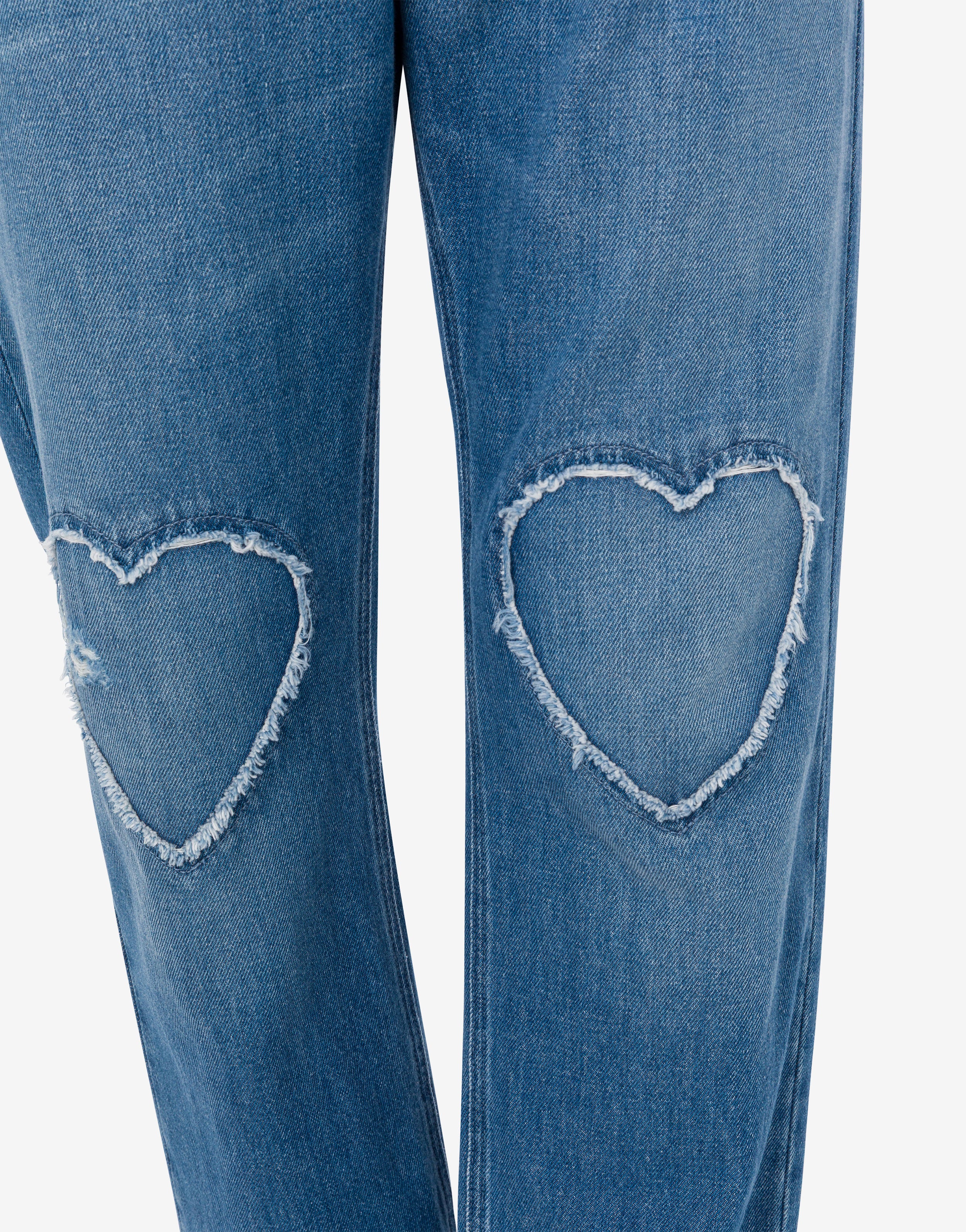 Pantalone in denim blu di cotone - Image 4