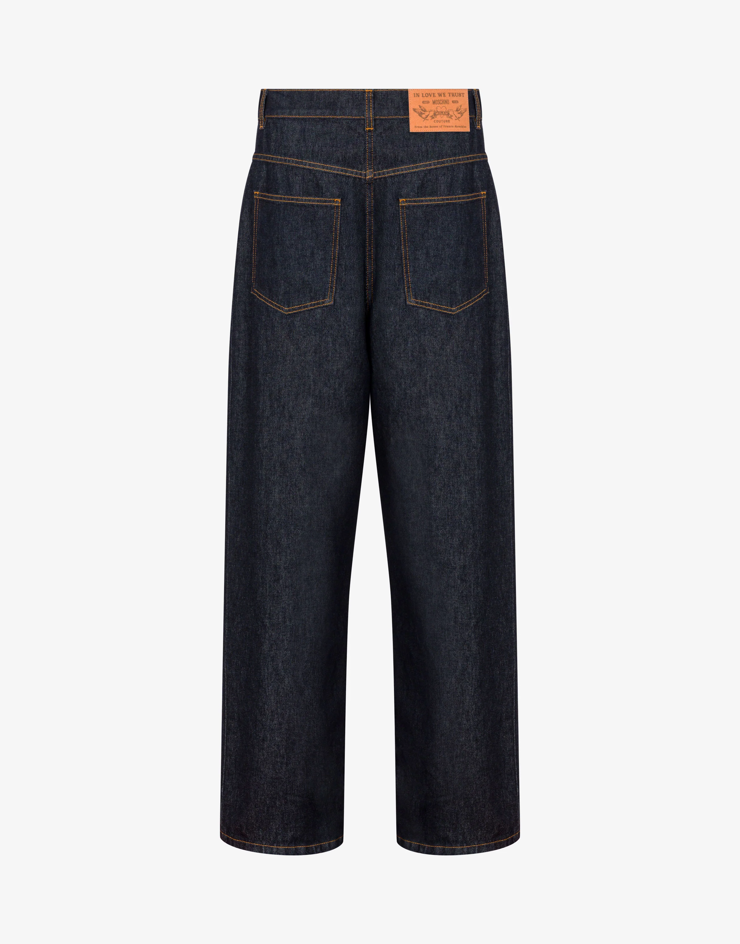 Pantalone in denim blu di cotone - Image 5