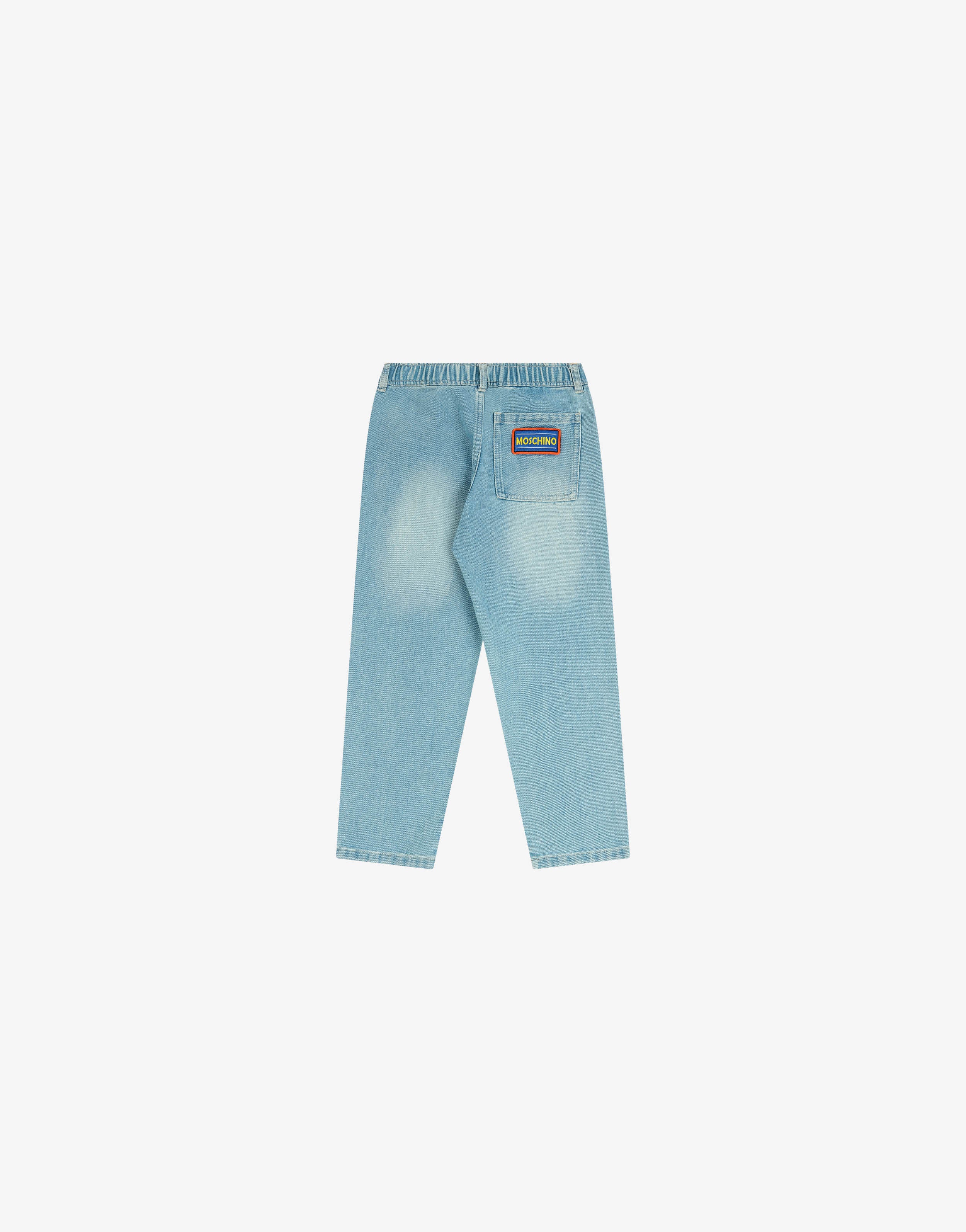 Pantalone in denim con patch - Image 2