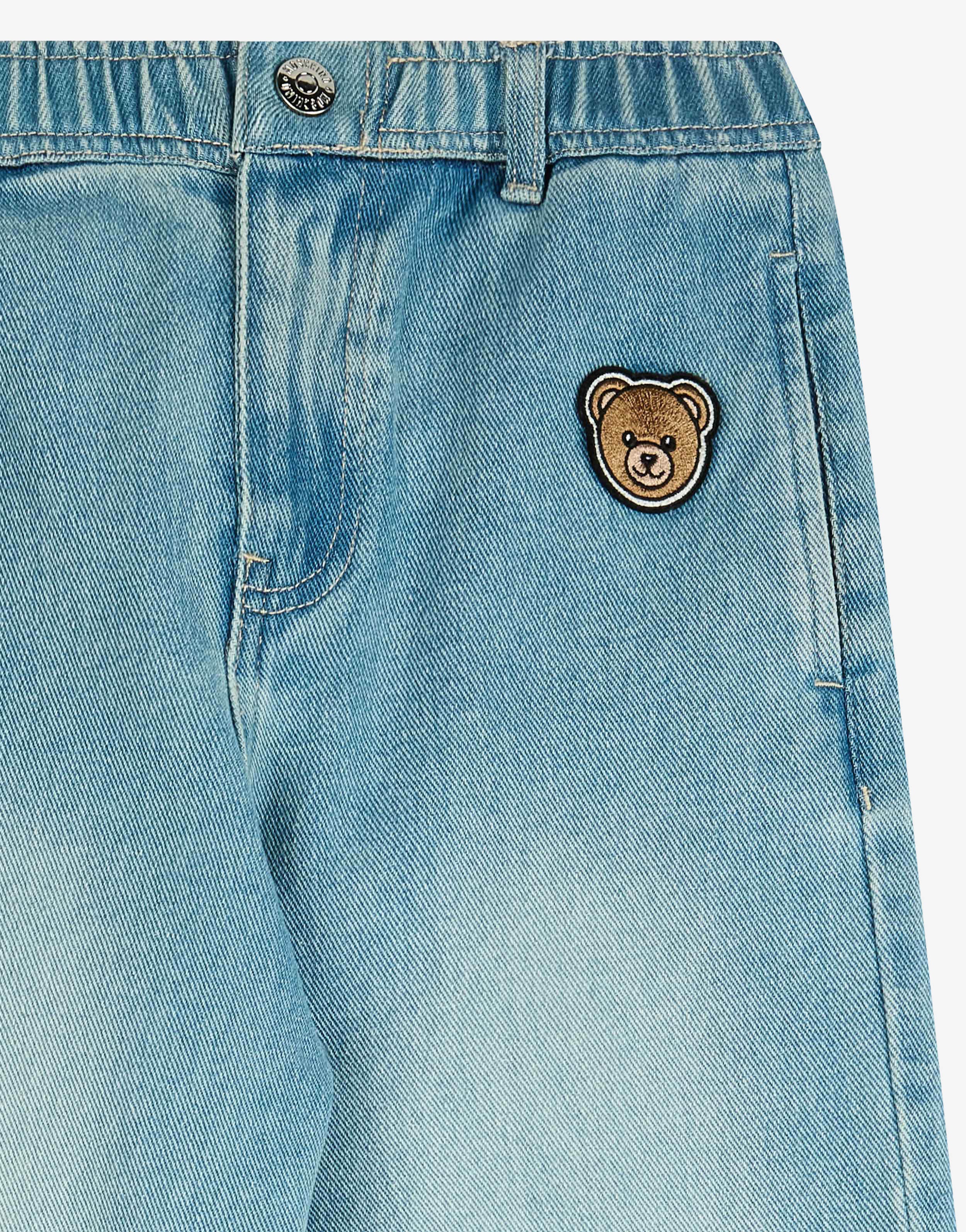Pantalone in denim con patch - Image 3