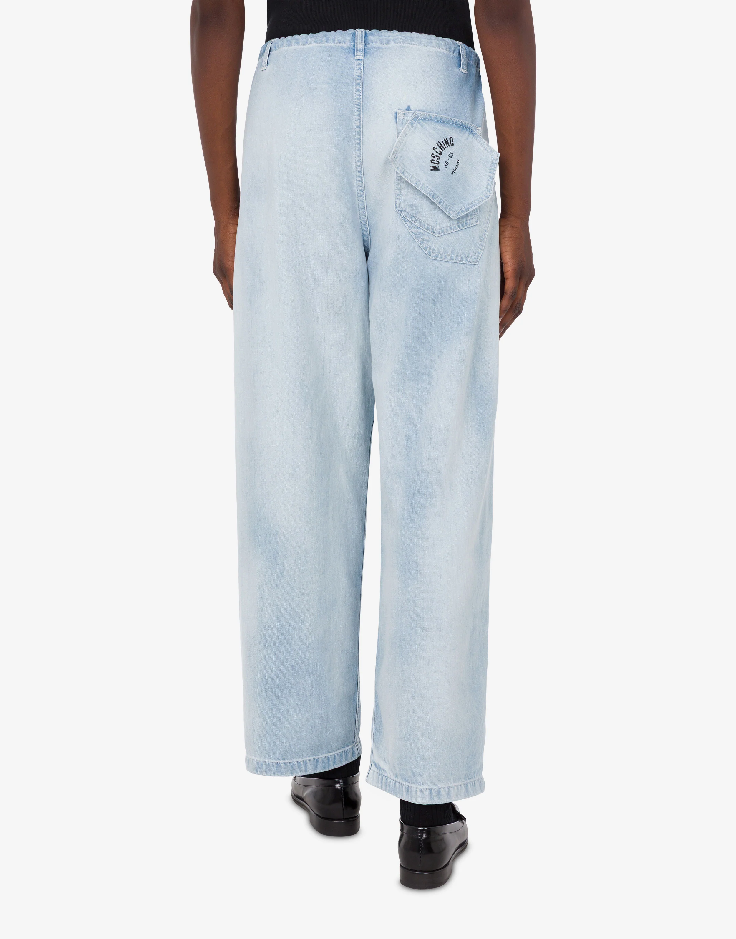 Pantalone in denim di cotone leggero - Image 3