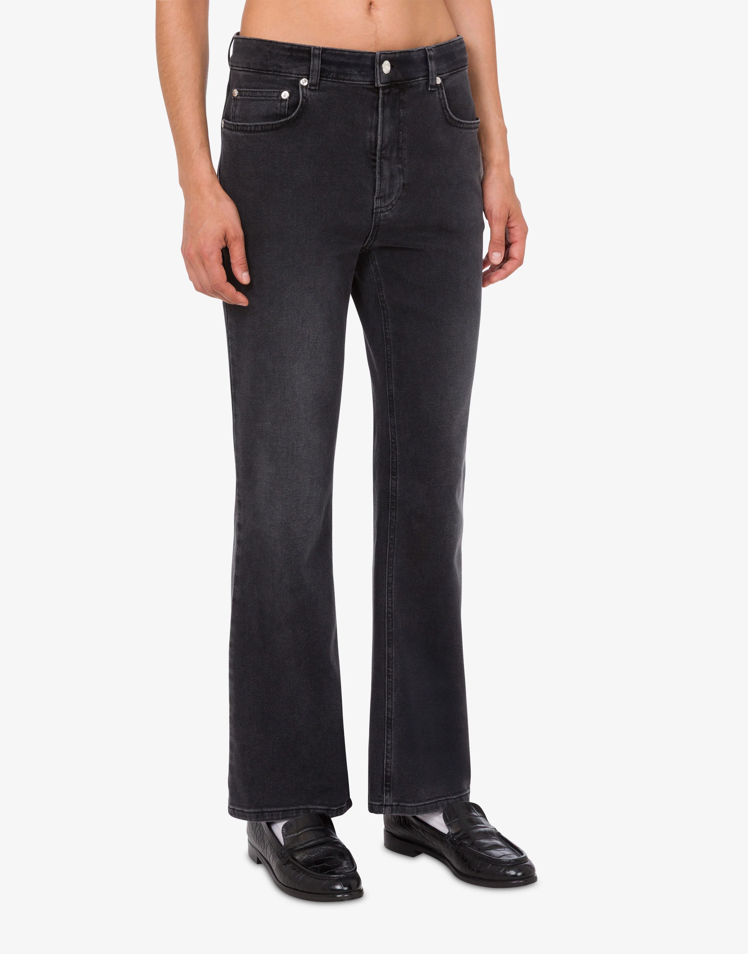 Pantalone in denim di cotone stretch - Image 2