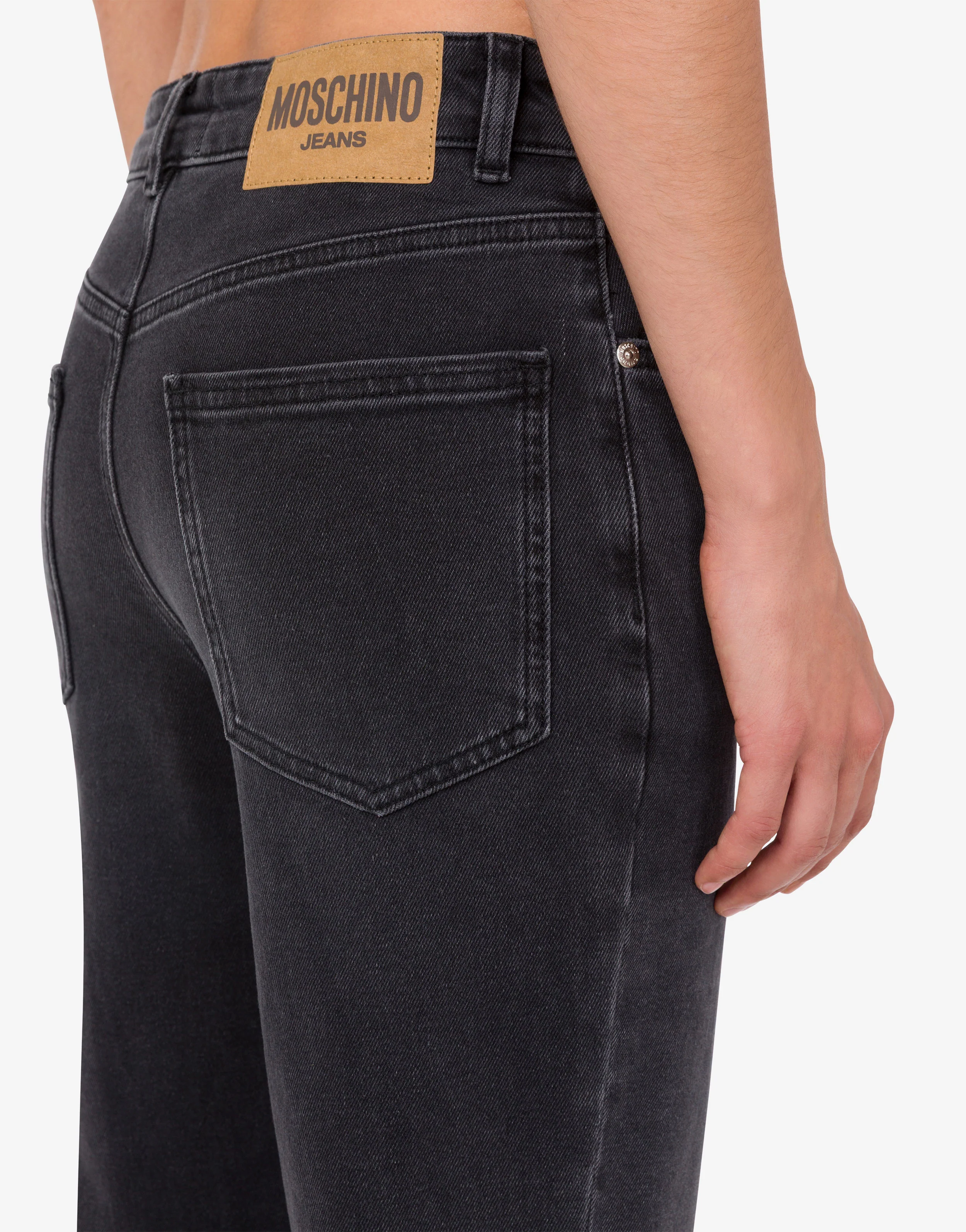 Pantalone in denim di cotone stretch - Image 4