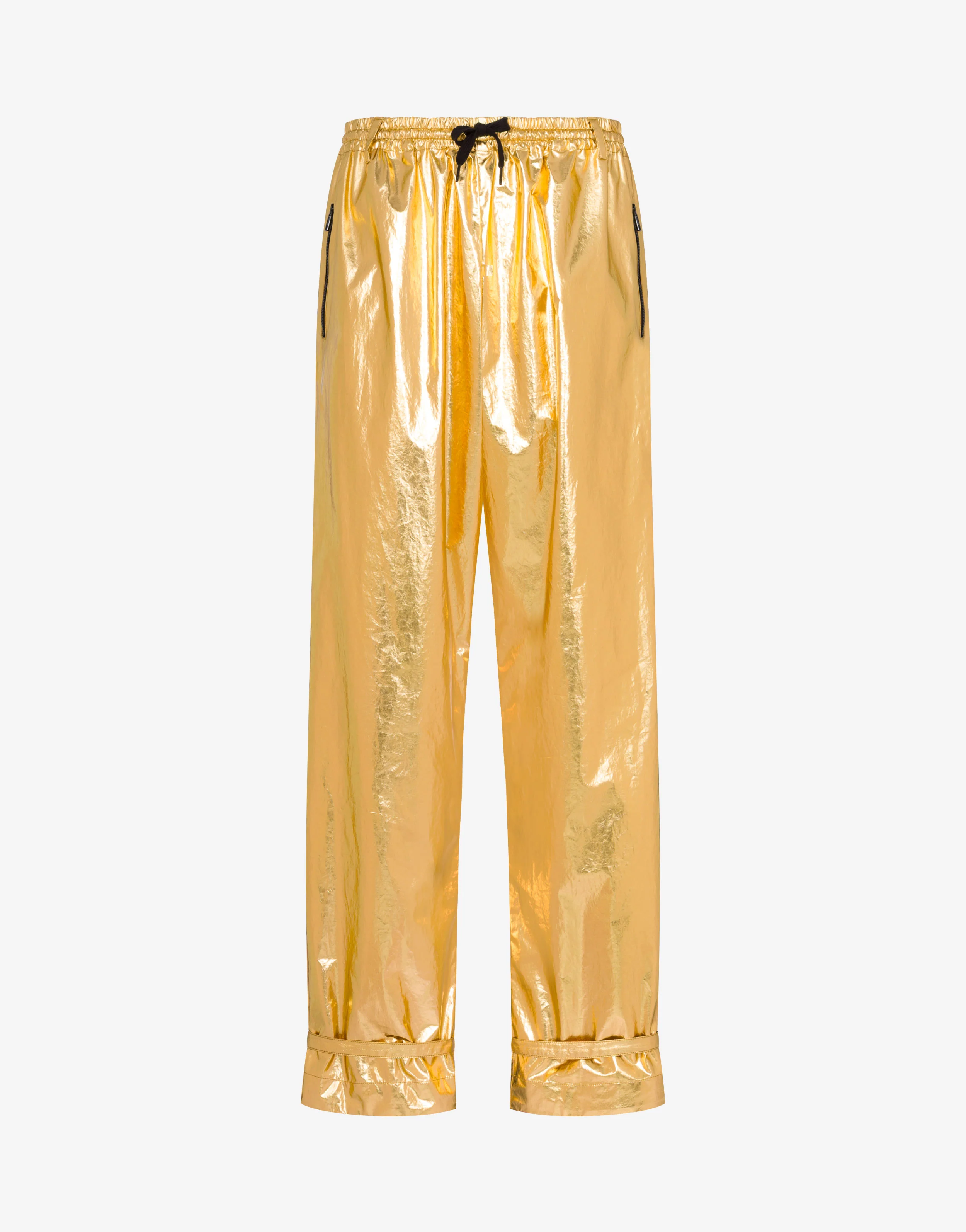 Pantalone in mussola di cotone laminata - Image 5