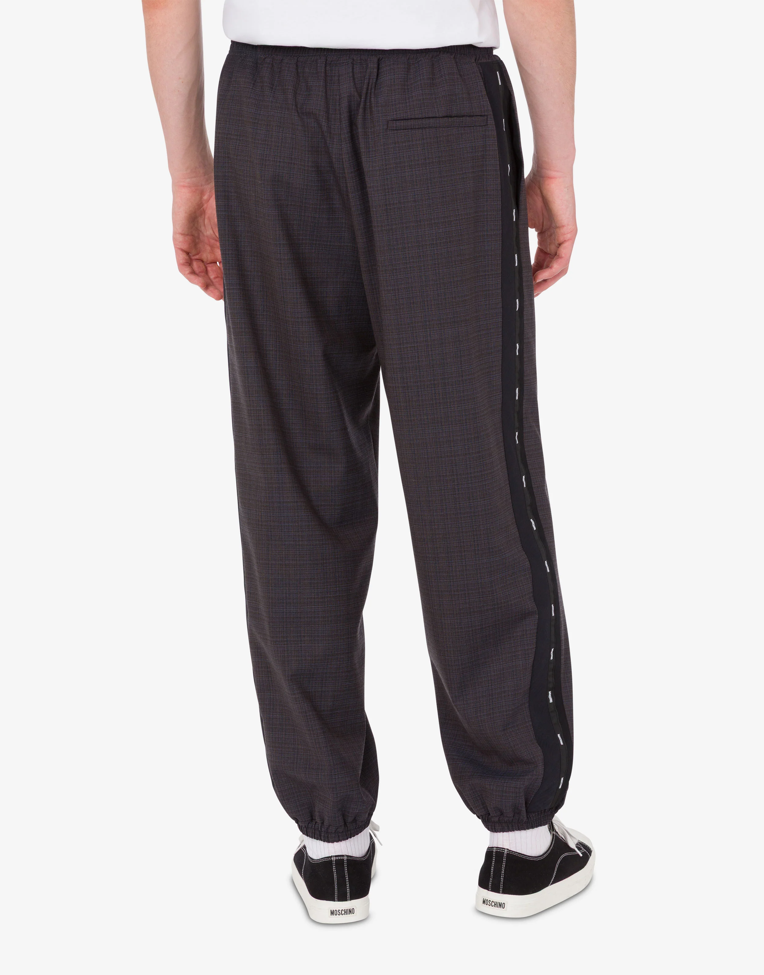 Pantalone in panno di misto lana stretch - Image 3