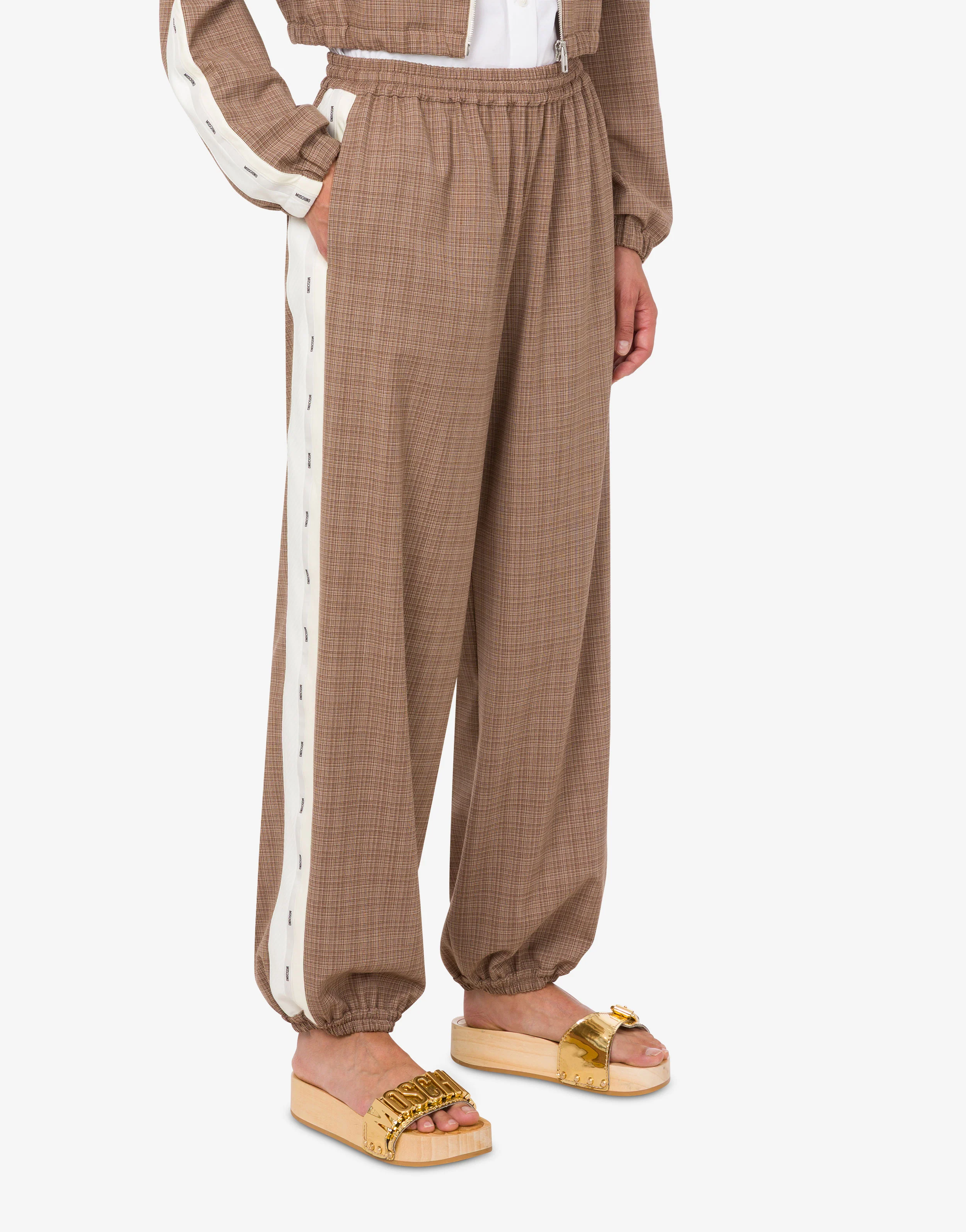 Pantalone in panno di misto lana stretch - Image 2
