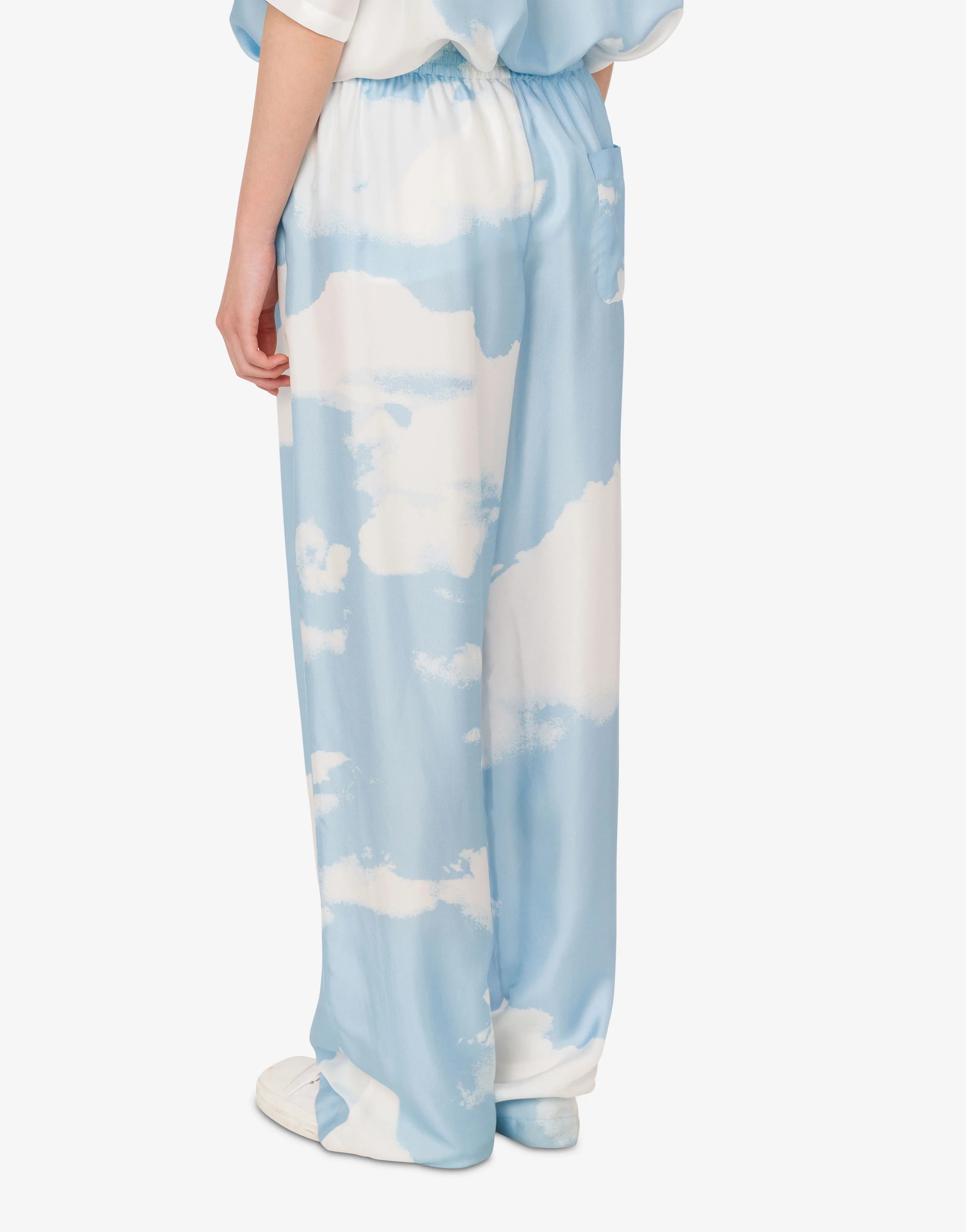 Pantalone in twill di seta Archive Clouds - Image 4
