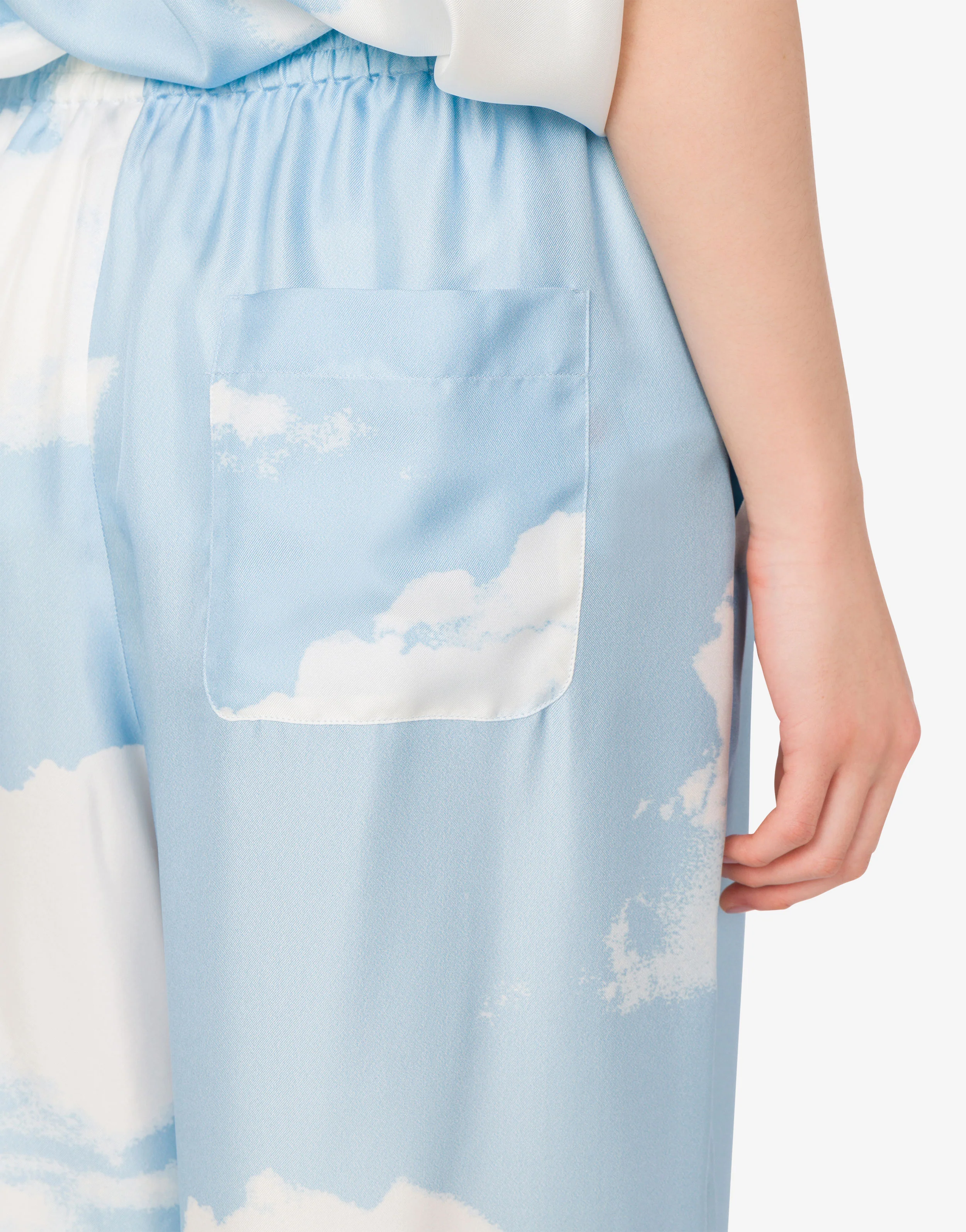 Pantalone in twill di seta Archive Clouds - Image 5