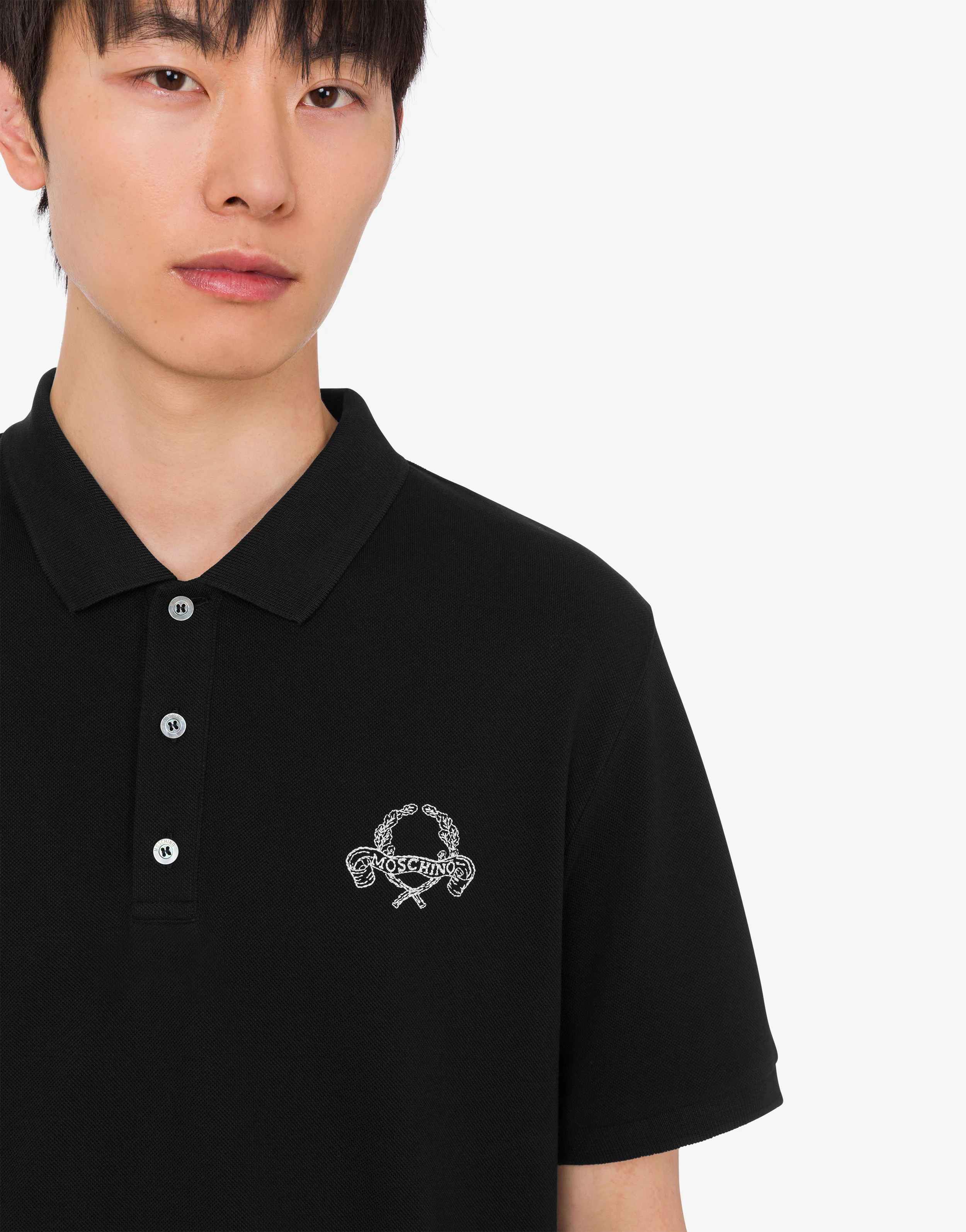 Polo in piquet di cotone Laurel Crown - Image 5