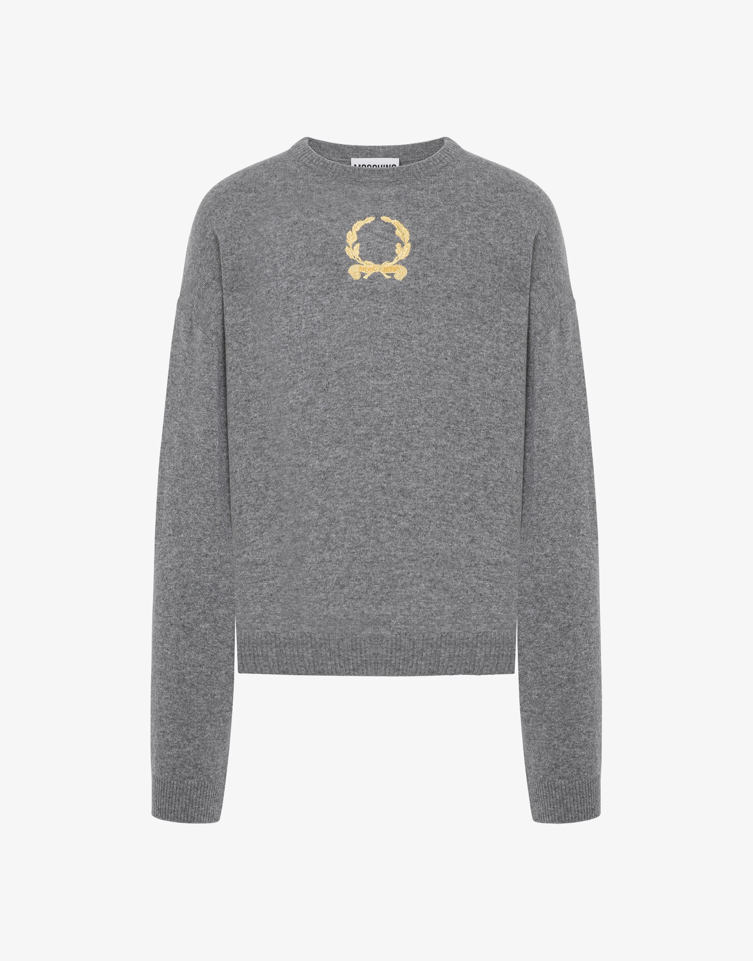 Pullover in lana e cashmere Laurel Crown Embroidery