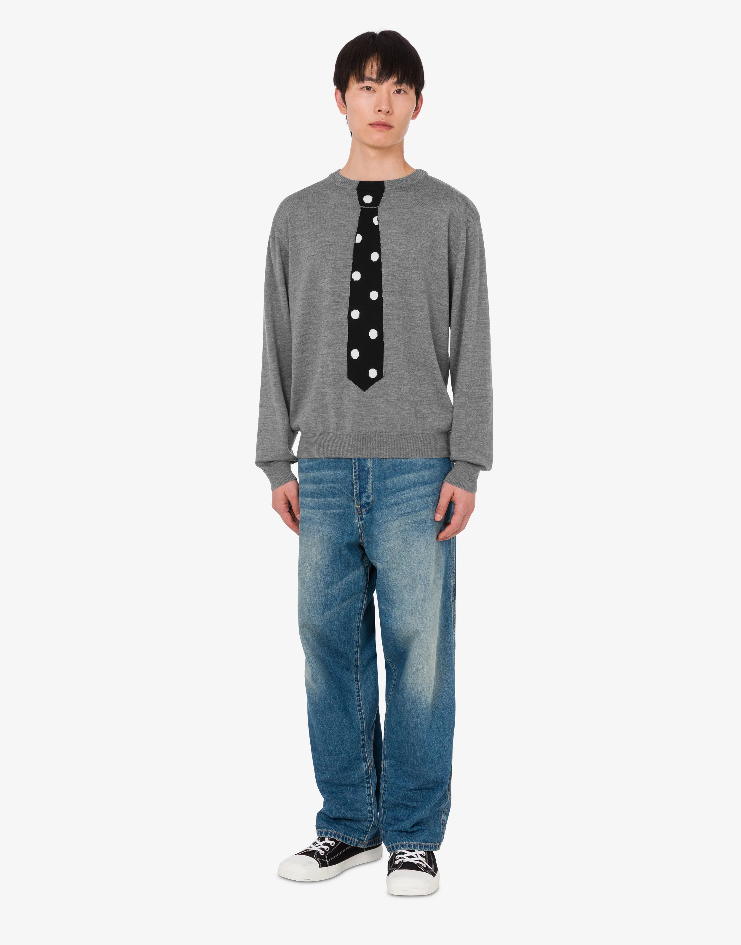 Pullover in lana merino extrafine intarsiato - Image 2