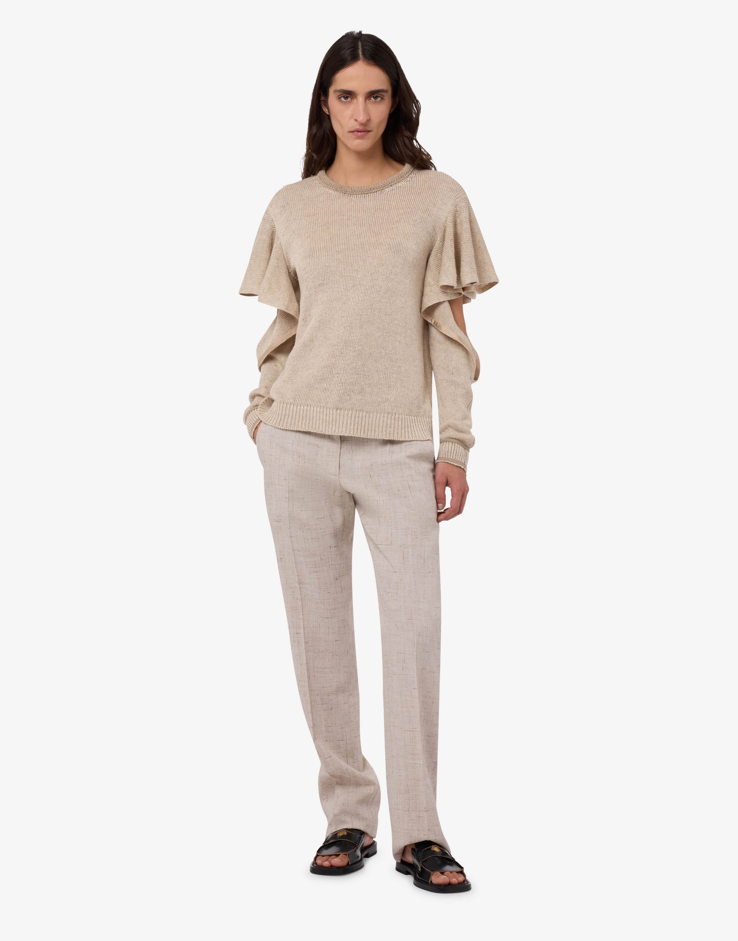 Pullover in lino e cotone - Image 4