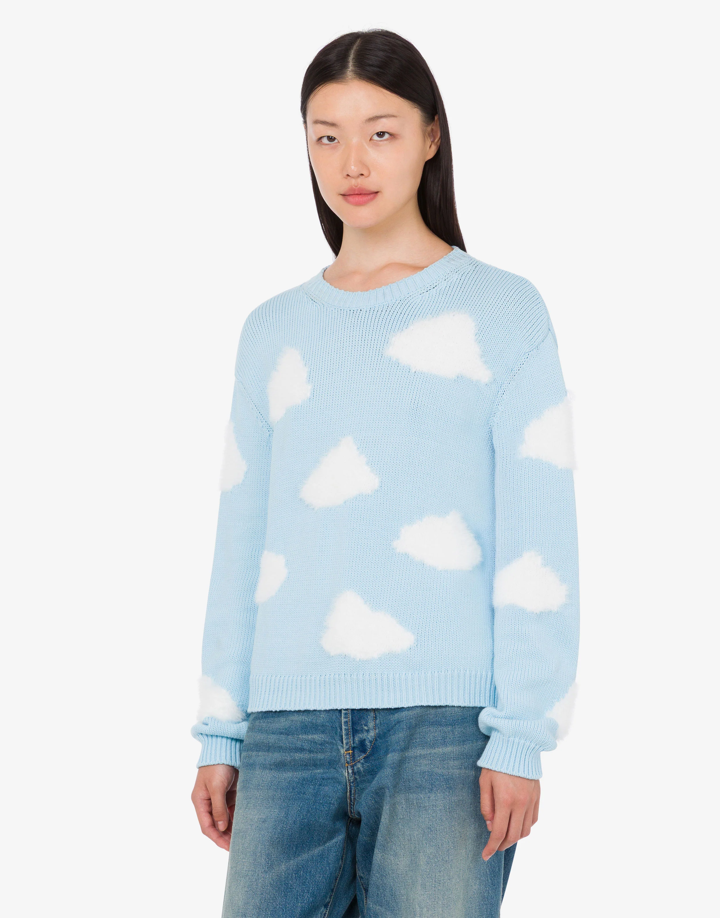 Pullover in misto cotone organico Archive Clouds - Image 2
