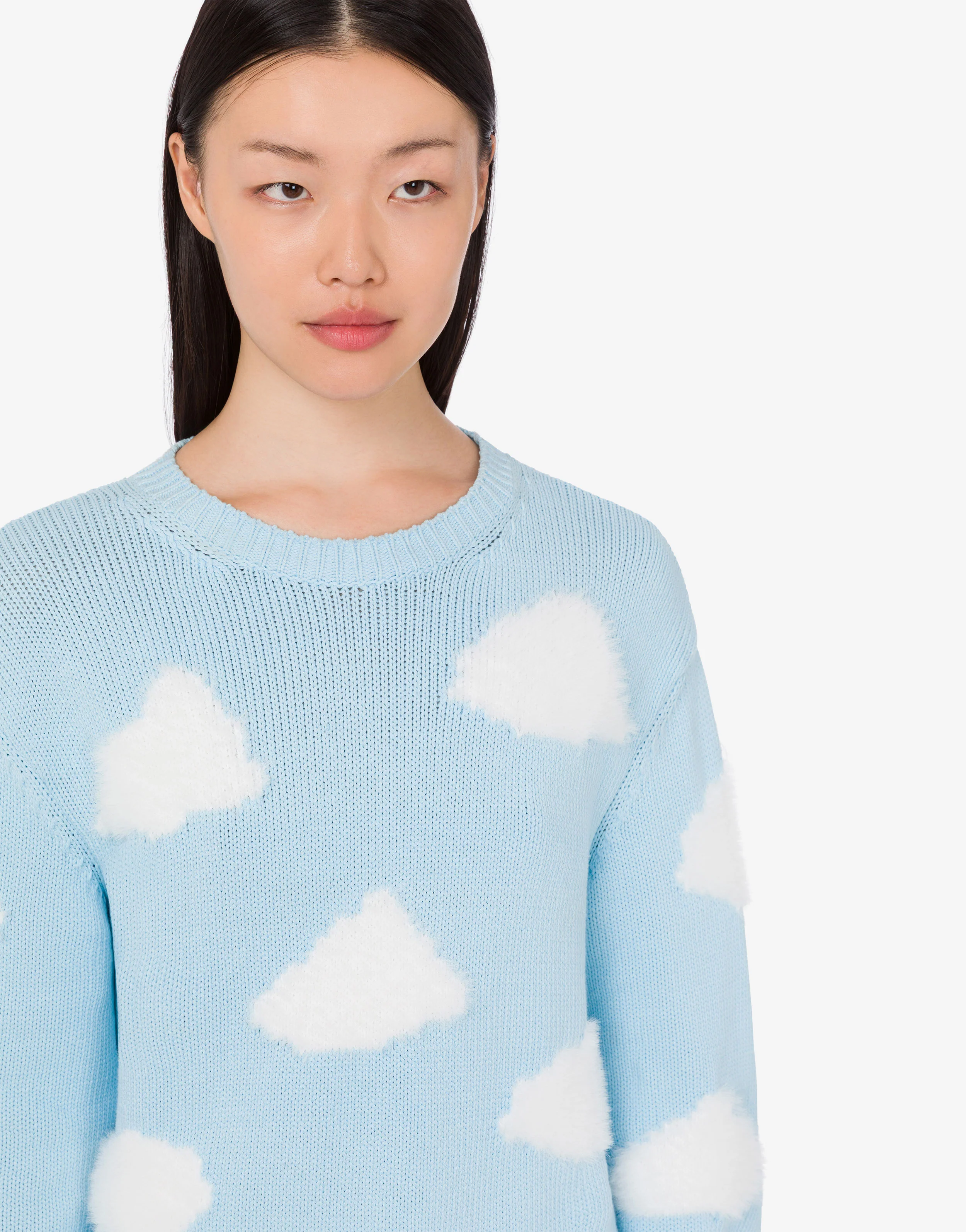 Pullover in misto cotone organico Archive Clouds - Image 3