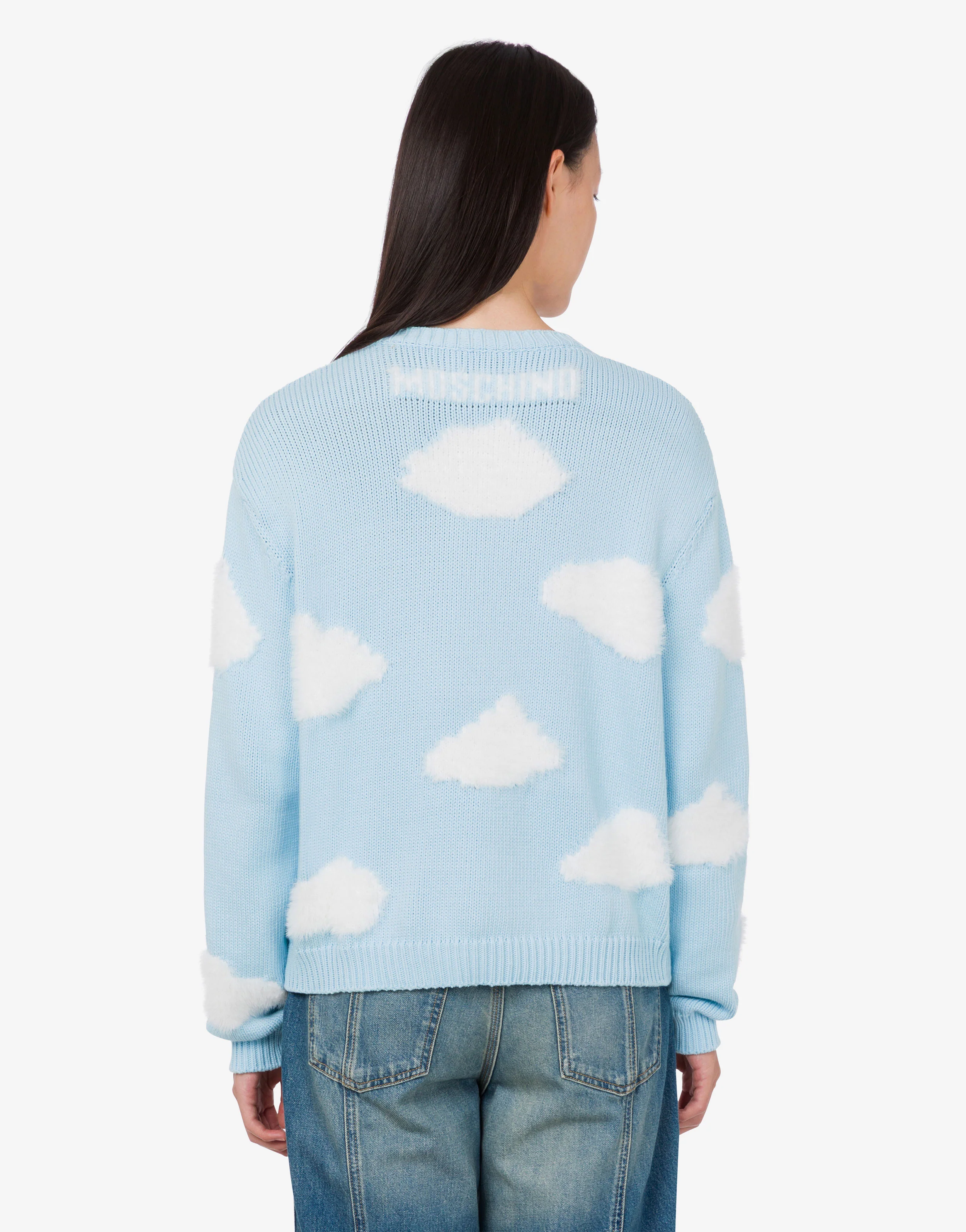 Pullover in misto cotone organico Archive Clouds - Image 4