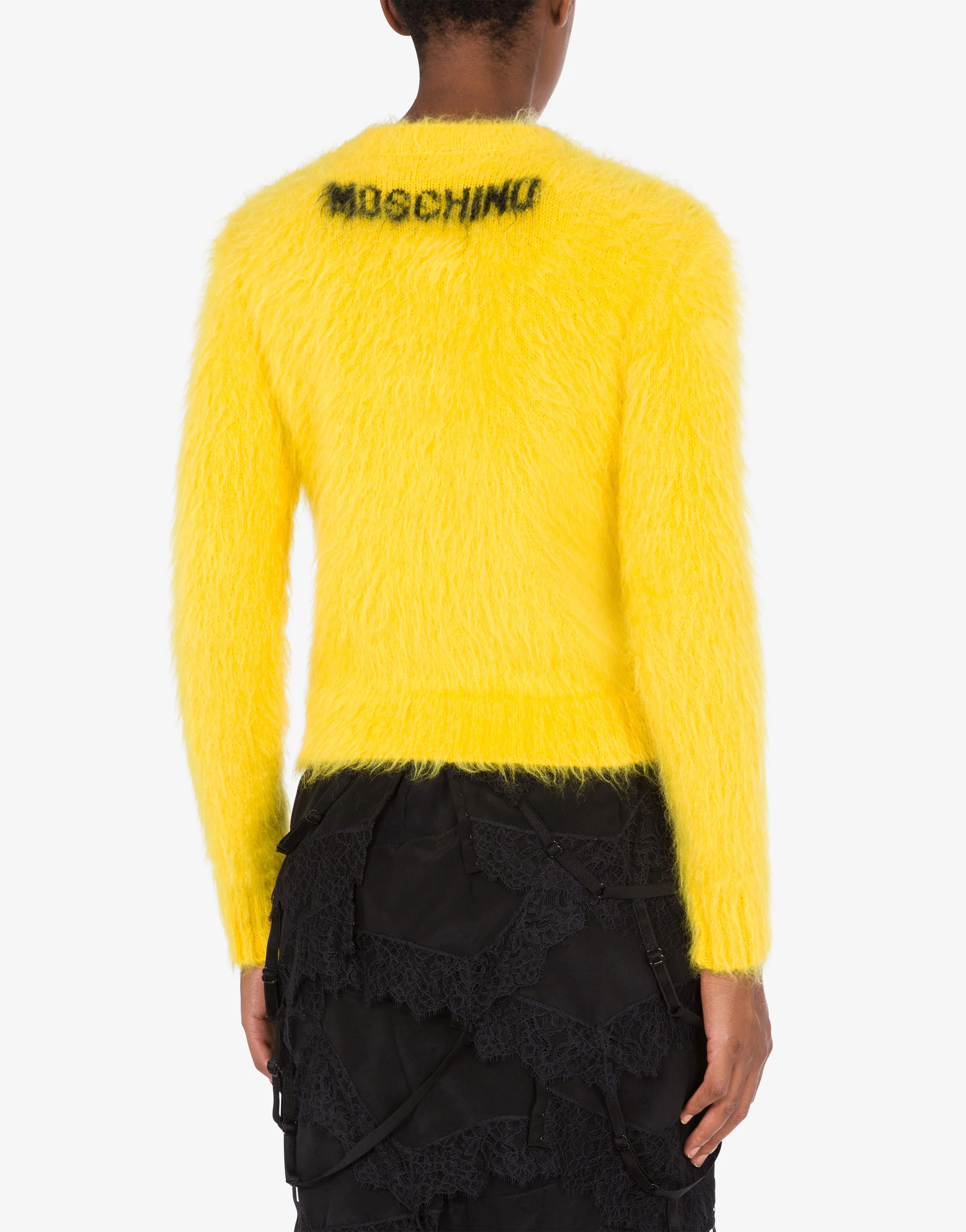 Pullover in mohair garzato Smiley - Image 4