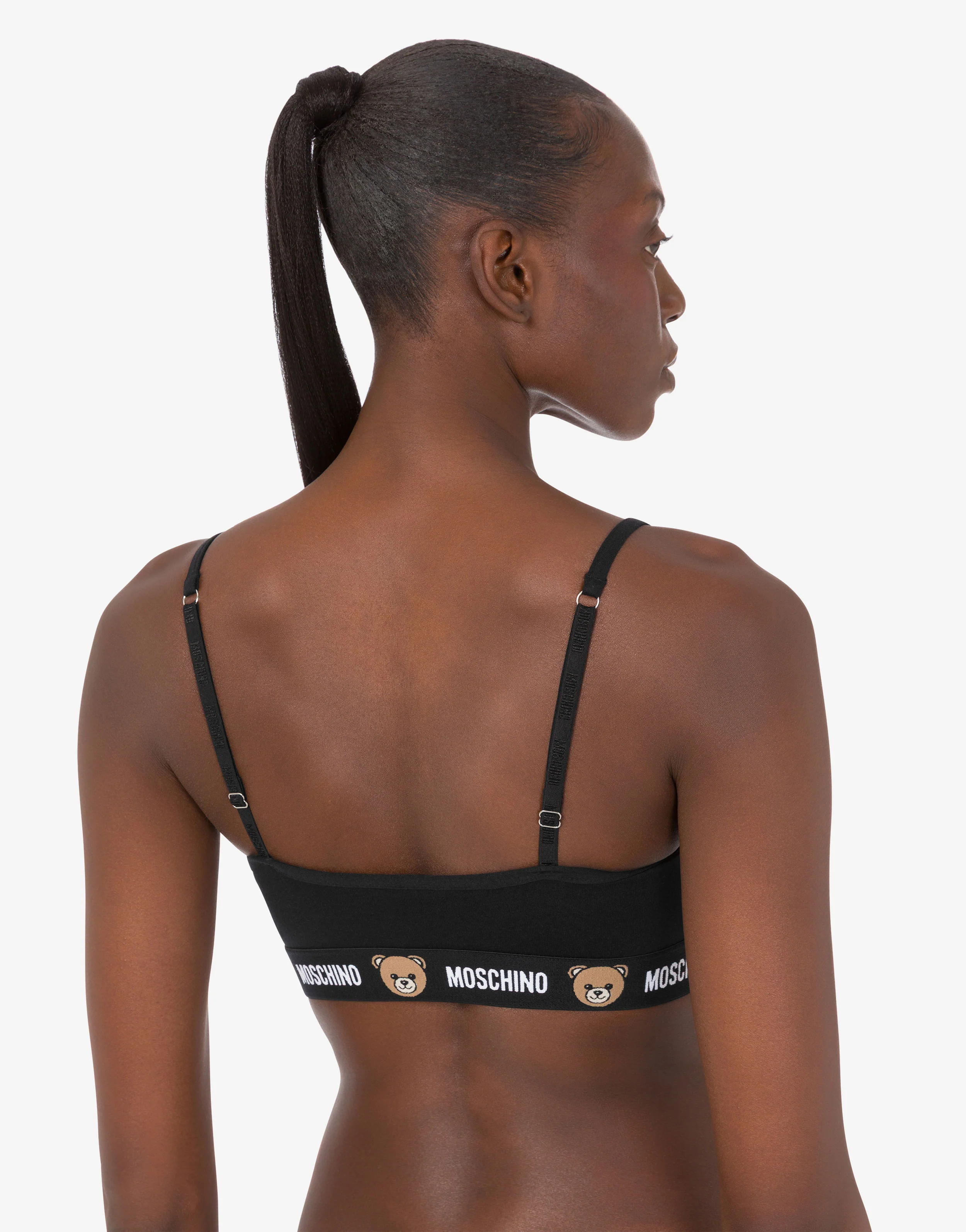Reggiseno in jersey di cotone stretch Moschino Teddy Bear - Image 3