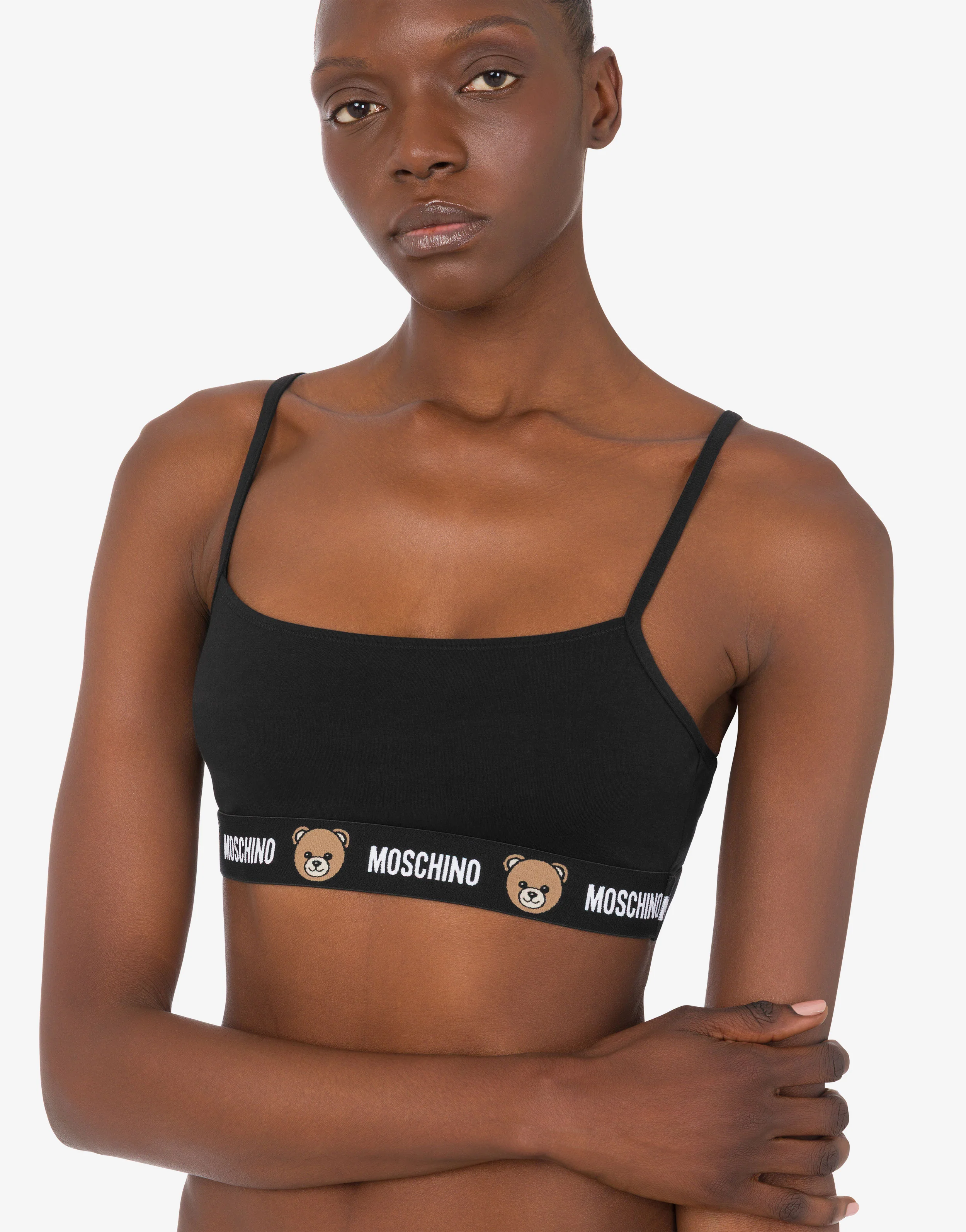 Reggiseno in jersey di cotone stretch Moschino Teddy Bear - Image 4