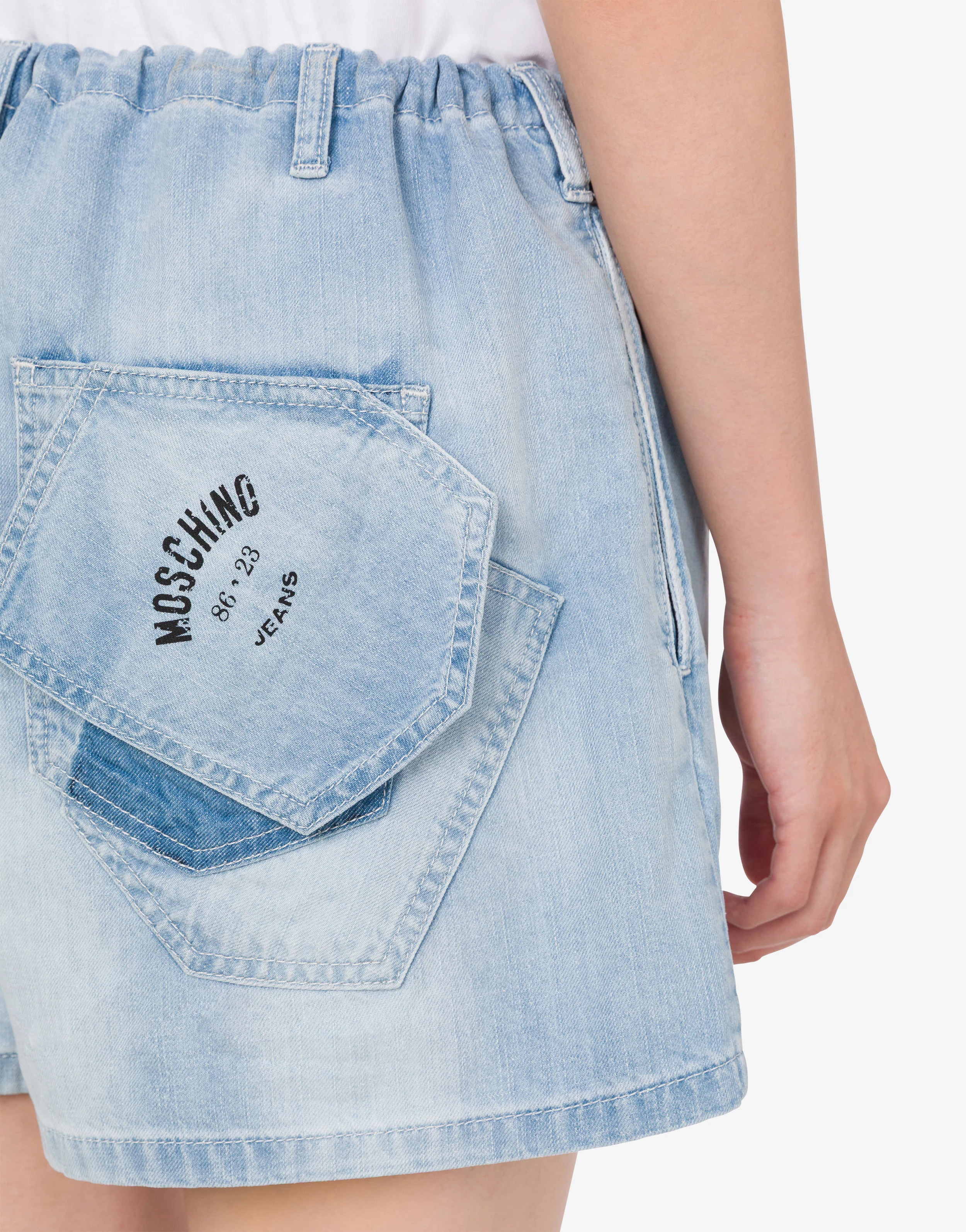Short in denim di cotone leggero - Image 4
