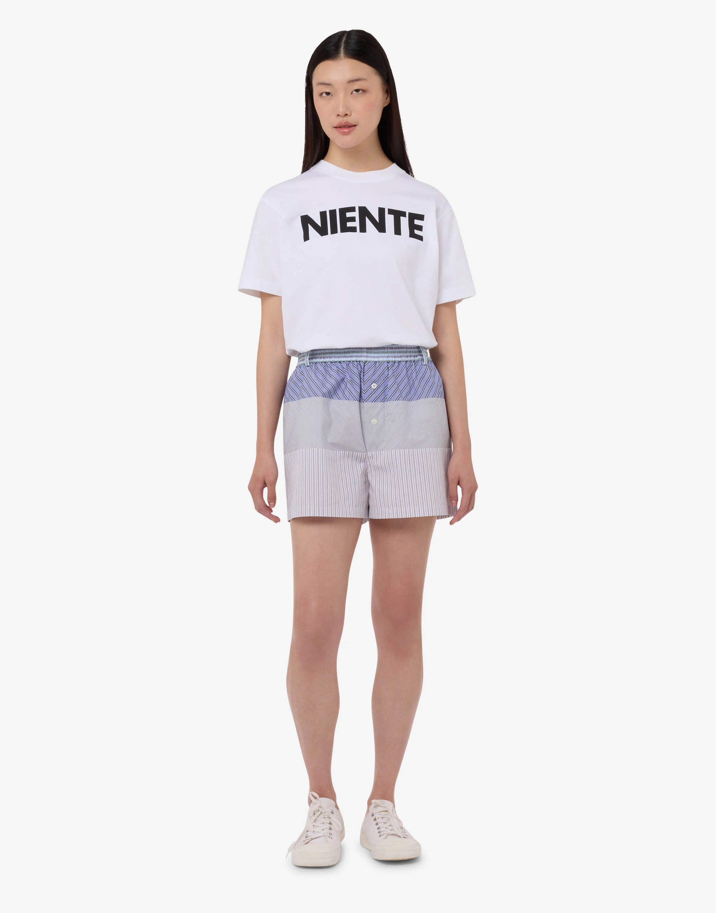 Short in popeline di cotone stampato