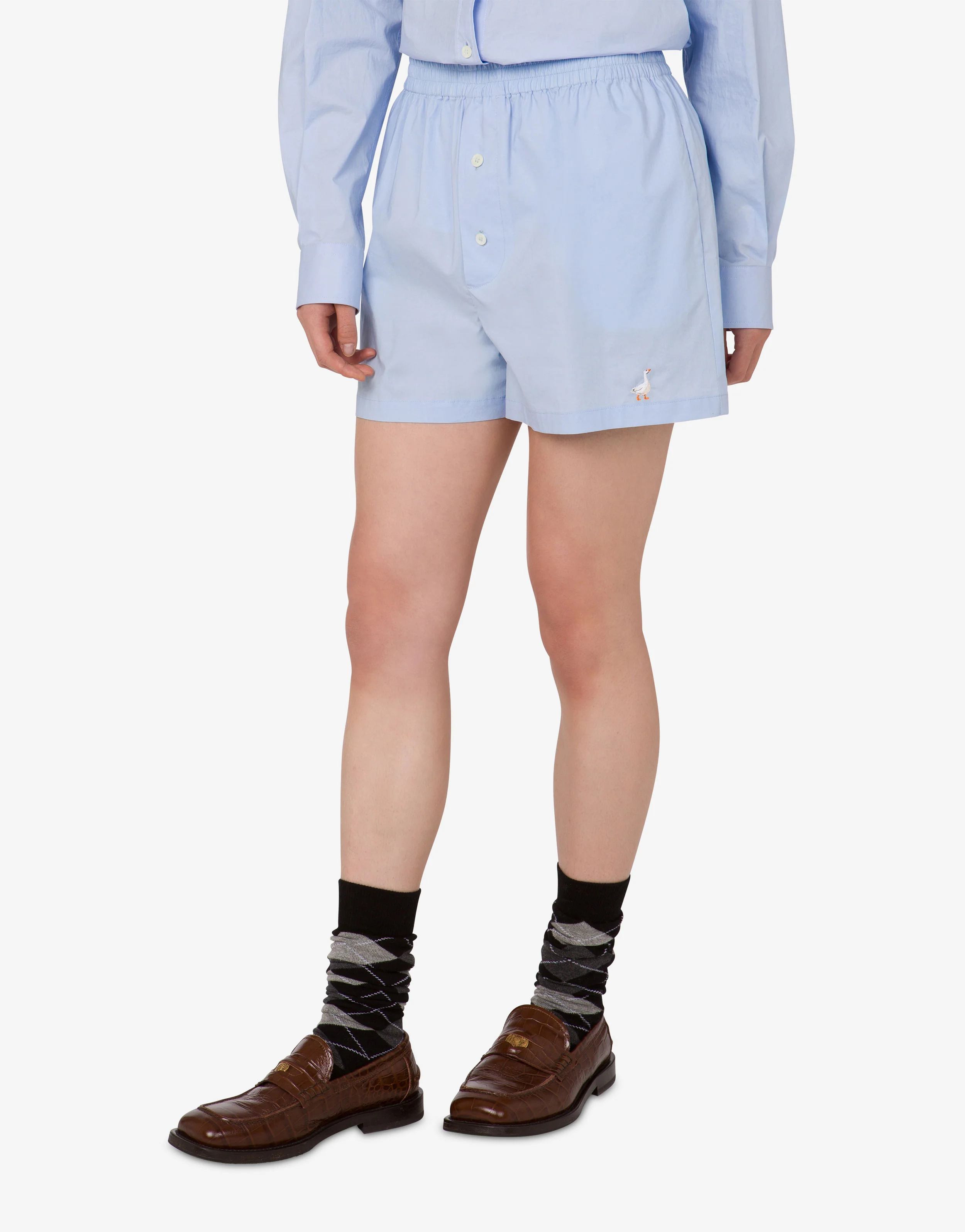 Short in popeline Goose - Image 3
