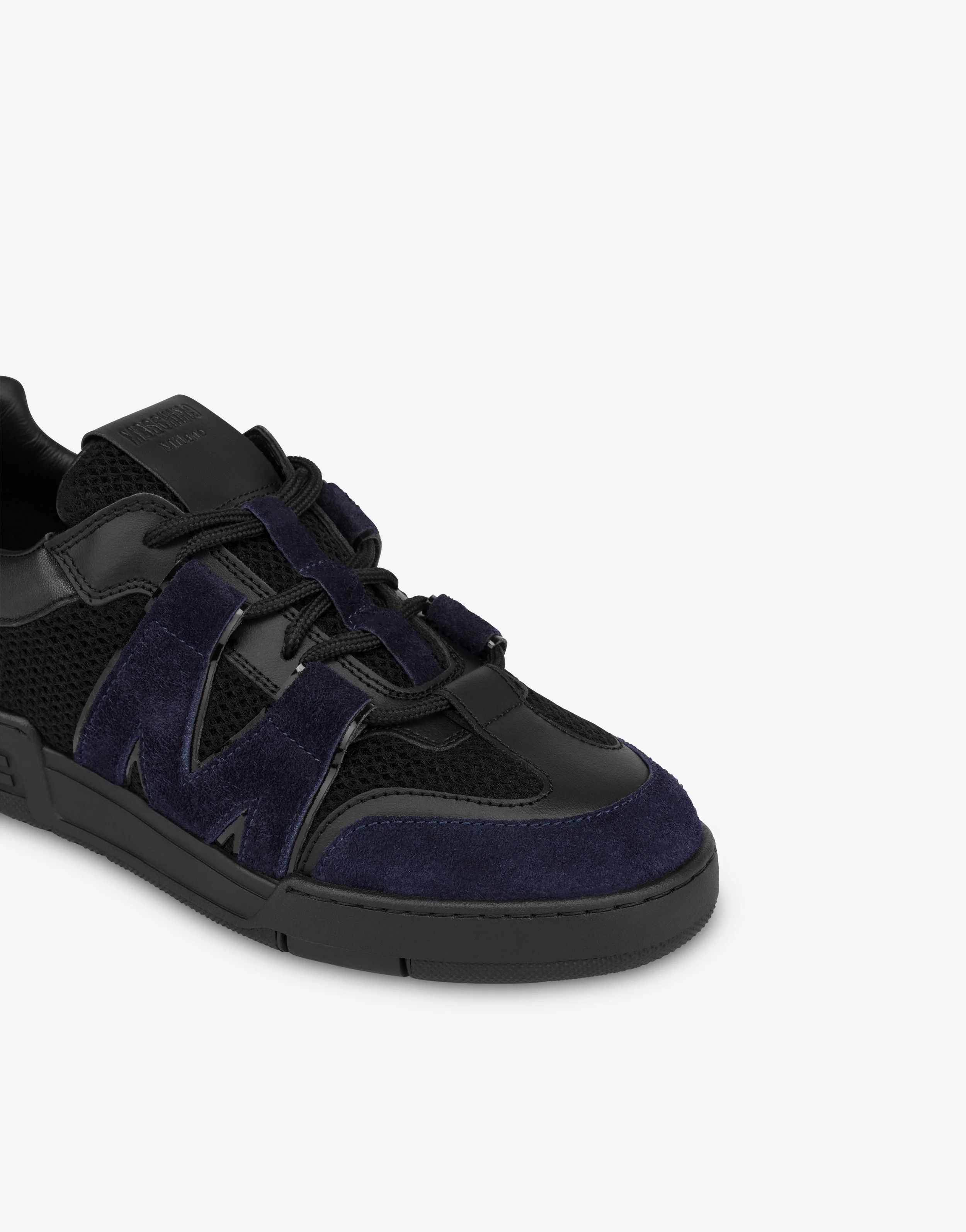Sneakers in rete, vitello e suede - Image 4