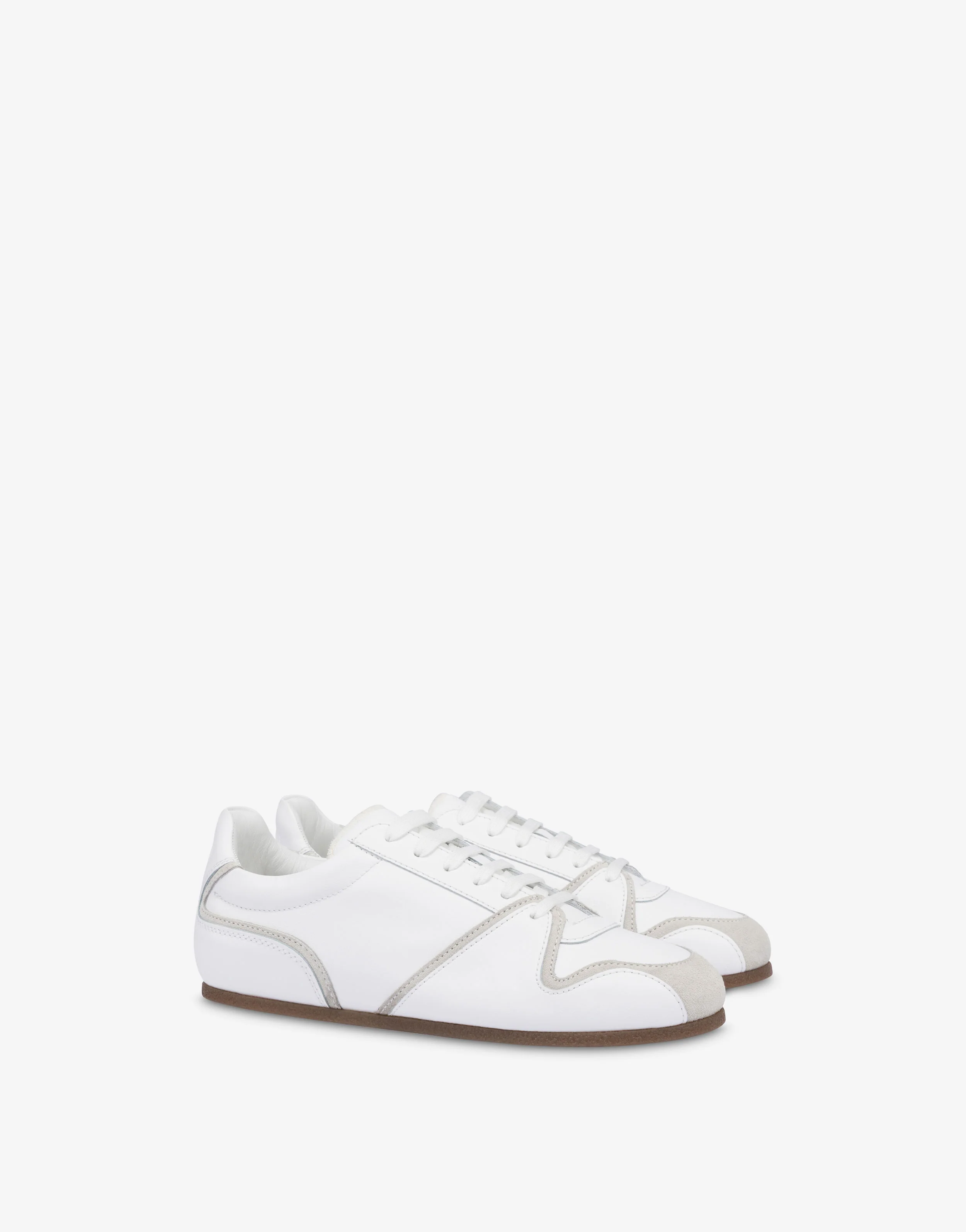 Sneakers in vitello e suede