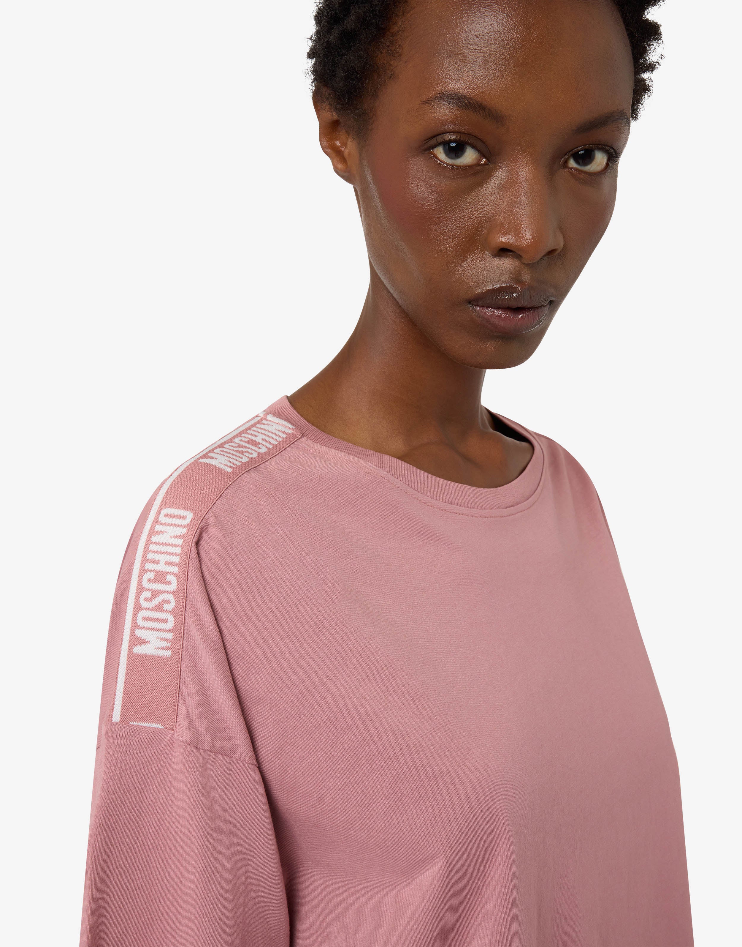 T-shirt crop in jersey di cotone - Image 3