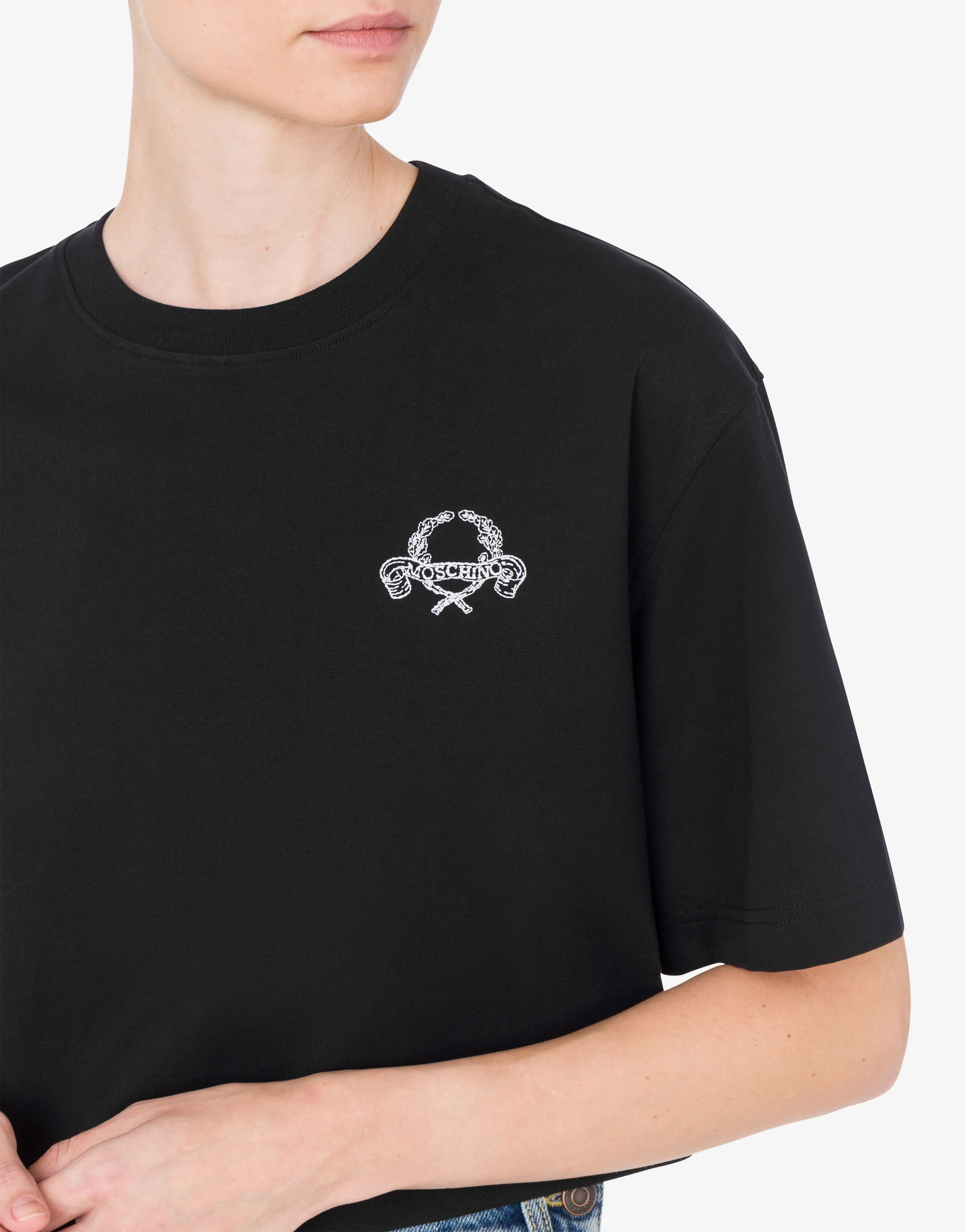 T-shirt cropped Laurel Crown Logo - Image 4