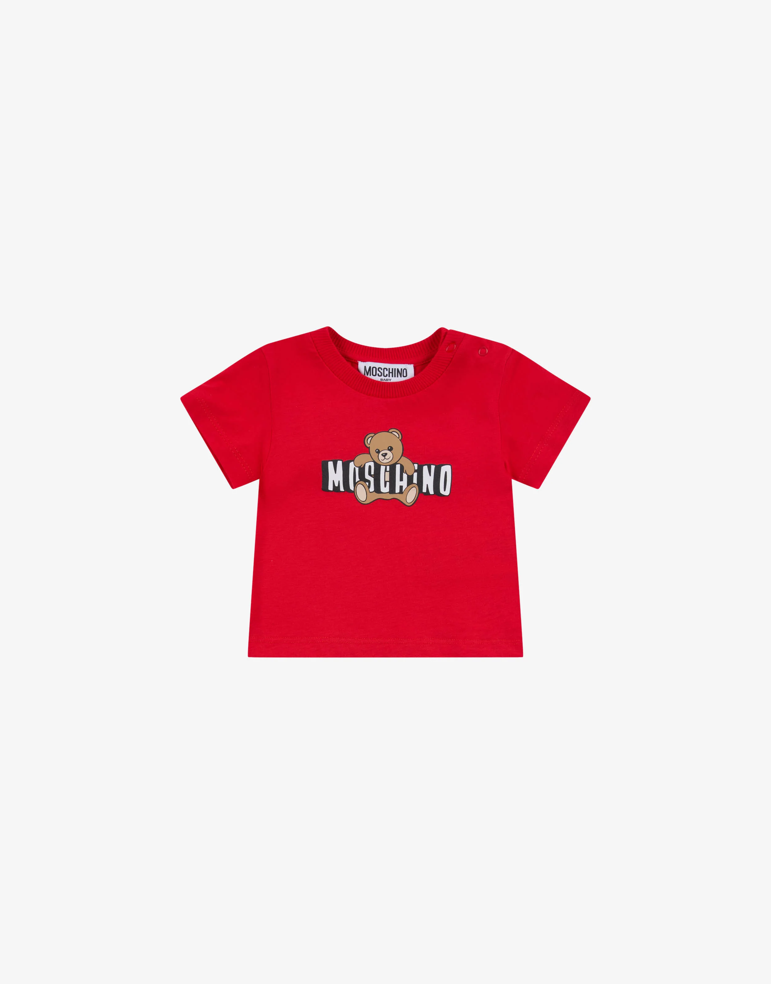 T-shirt in jersey di cotone Moschino Teddy Bear
