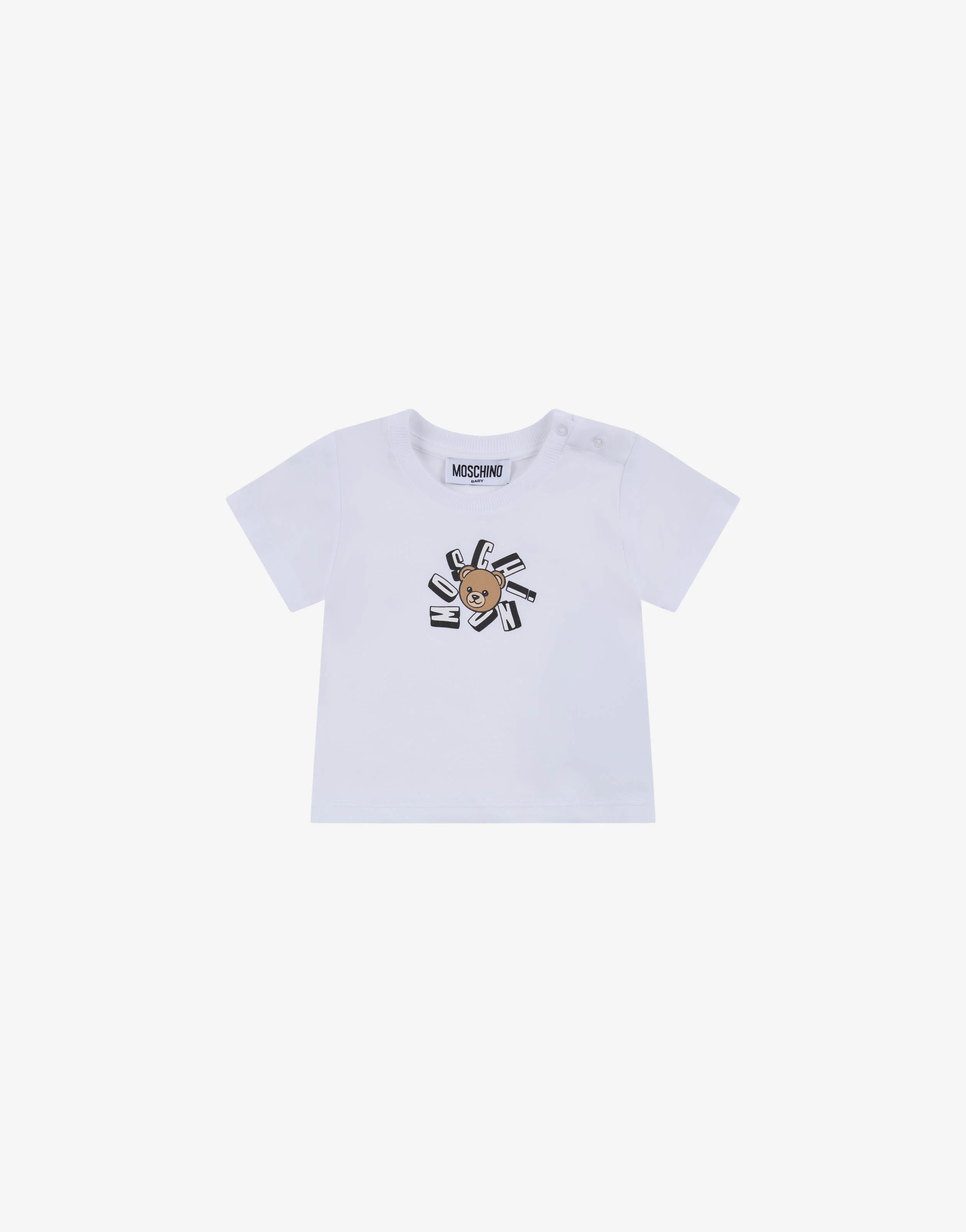 T-shirt in jersey di cotone Moschino Teddy Bear