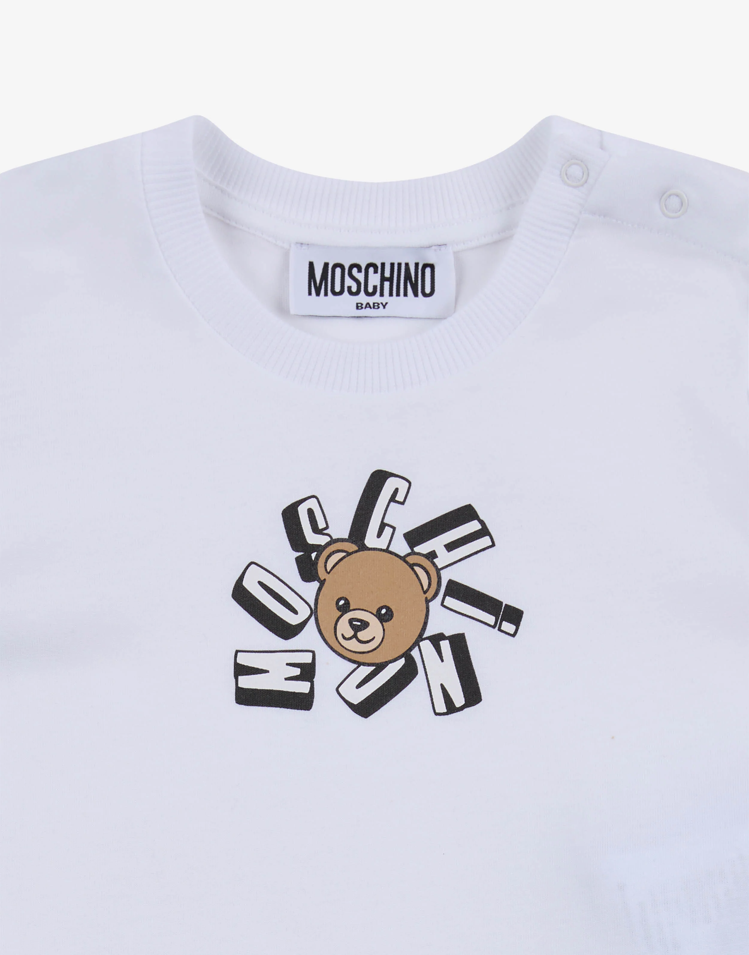 T-shirt in jersey di cotone Moschino Teddy Bear - Image 3
