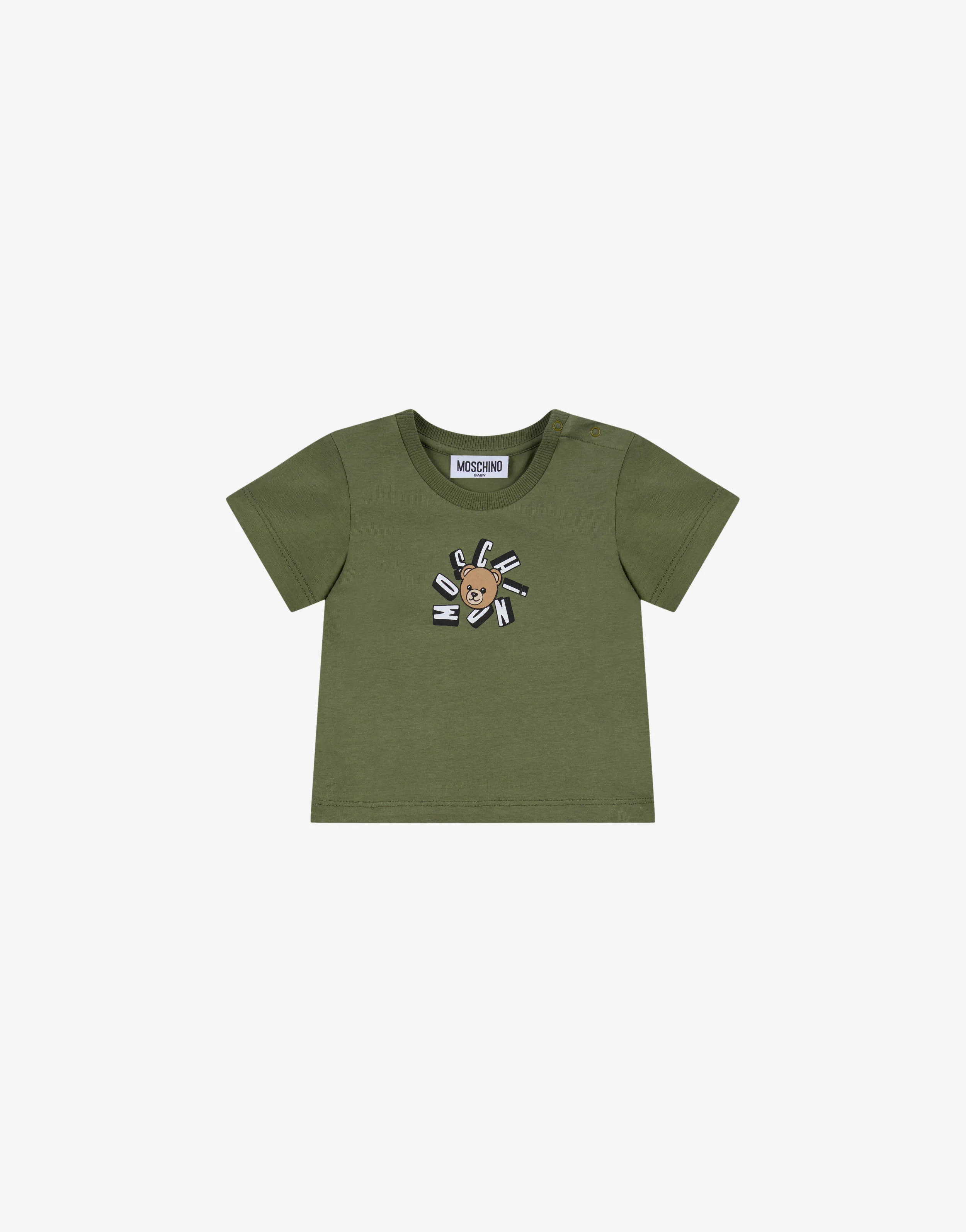 T-shirt in jersey di cotone Moschino Teddy Bear