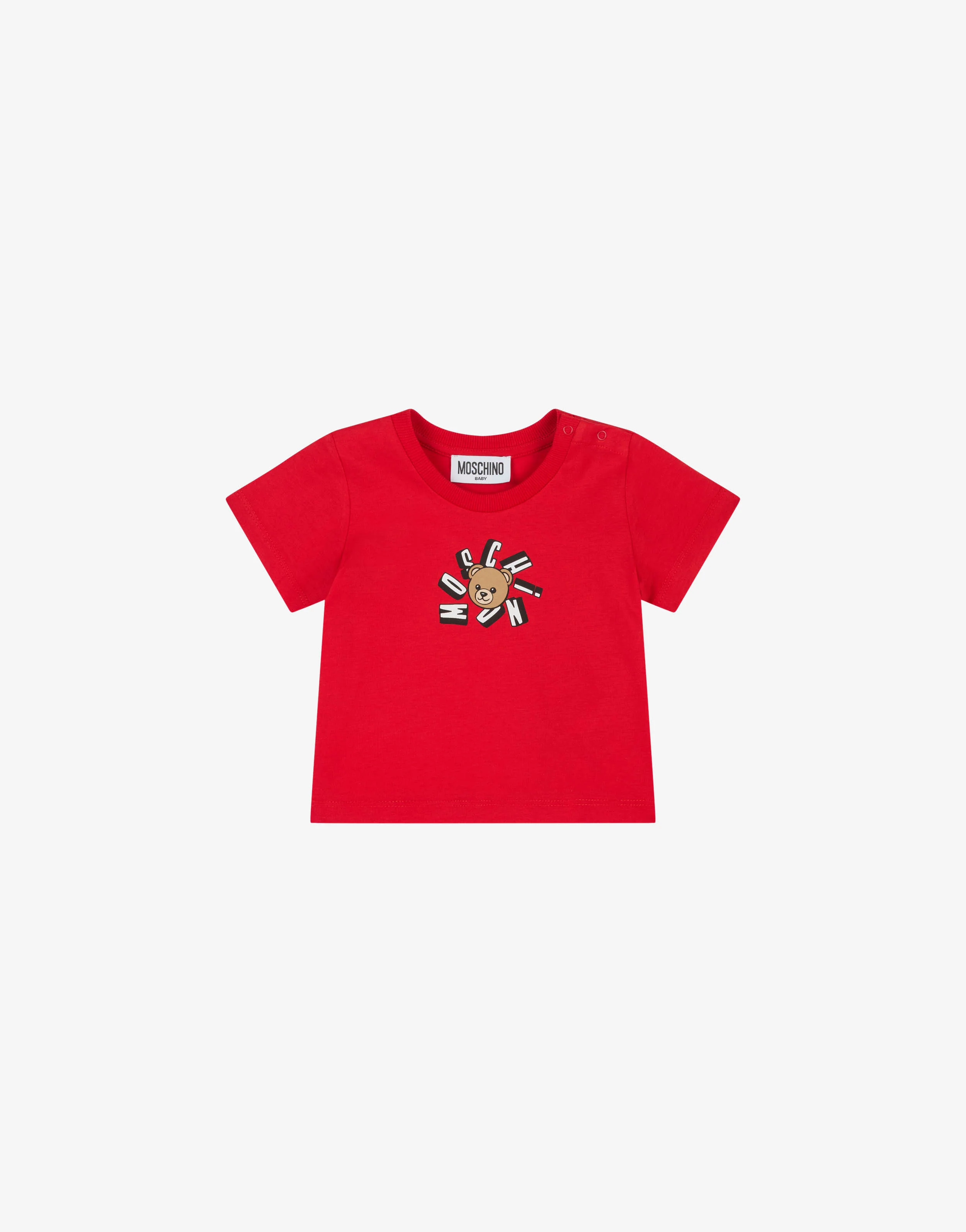 T-shirt in jersey di cotone Moschino Teddy Bear